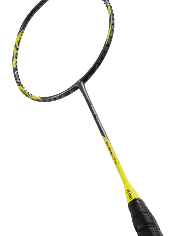 Yonex ArcSaber 7 Pro Gray / Yellow Badminton Racket Unstrung - Made in Japan