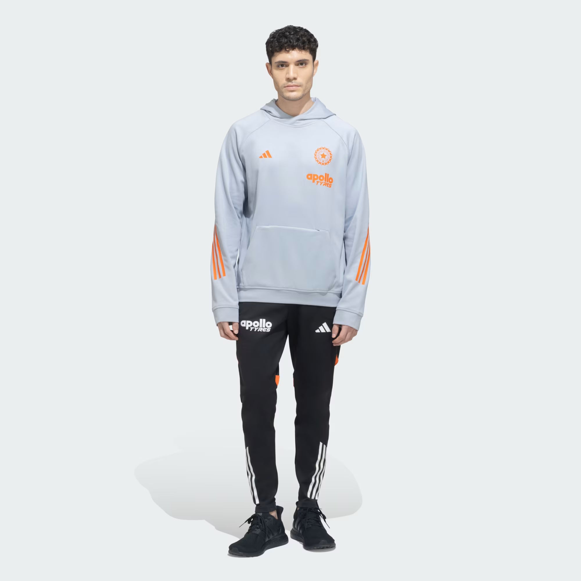 100% Recycled Polyester Adidas Cricket Hoodie - Grey Winter Gear