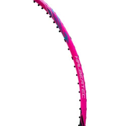 Li-Ning Halbertec 8000 Badminton Pink/Green Racket Prestrung by Li-Ning - packaging view - TopCricketStore
