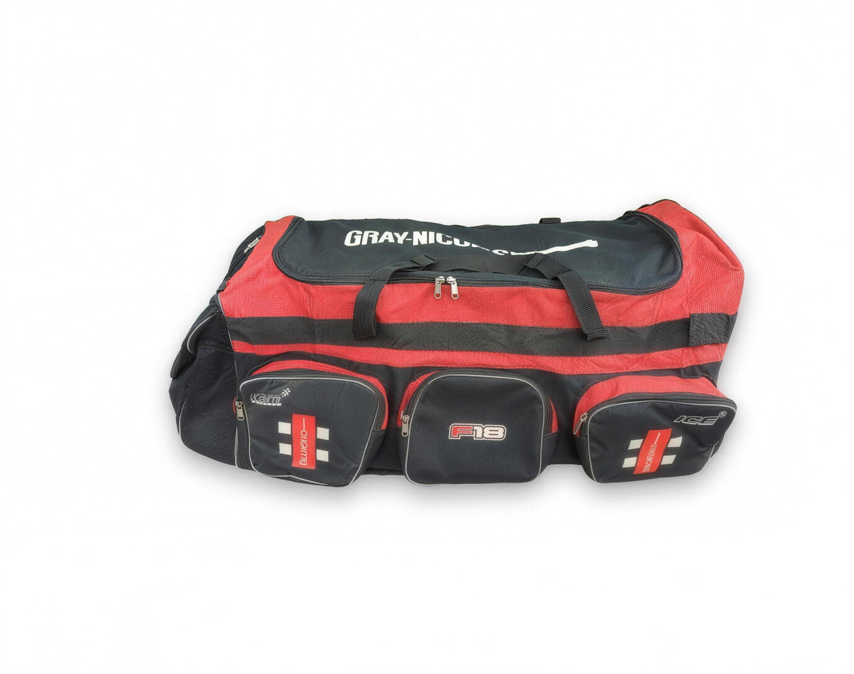 Gray-Nicolls F18 Wheelie Cricket Kit Bag - studio front view