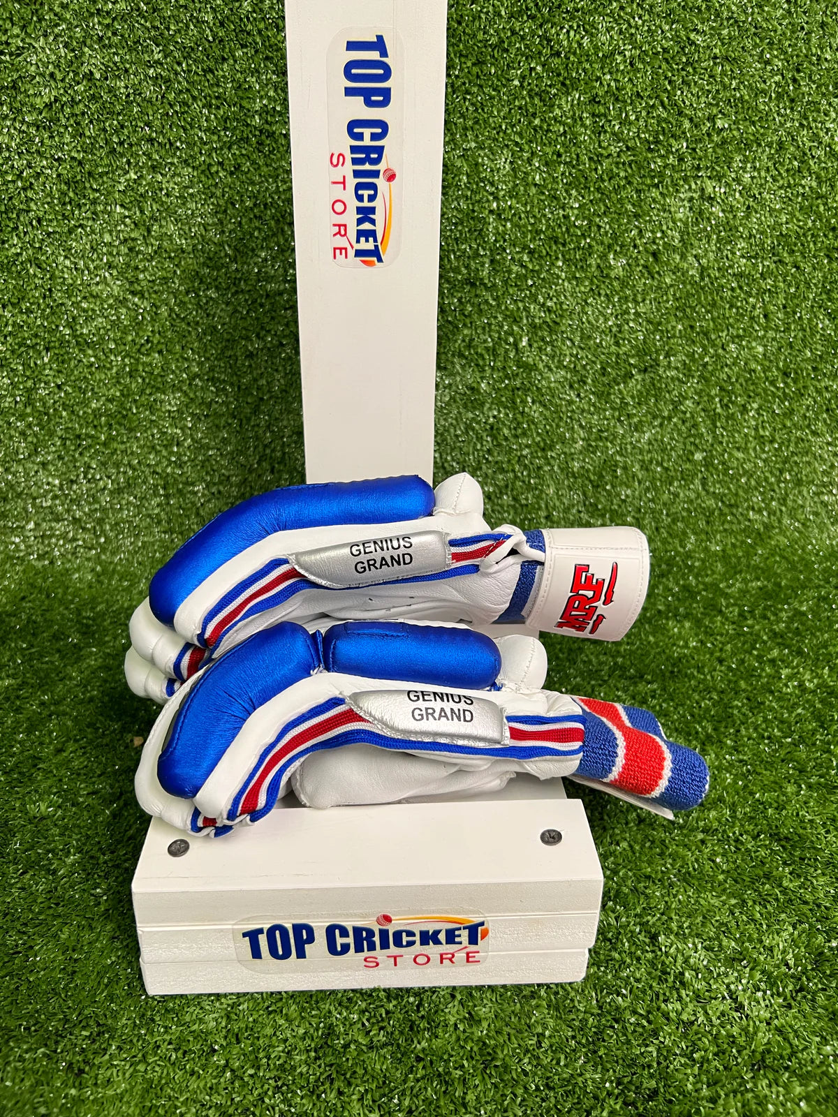 MRF Genius Grand Junior / Youth Cricket Batting Gloves by MRF - back view - TopCricketStore
