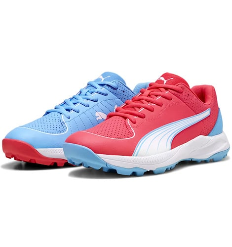 Puma 24 Luminous Blue White (Dual Colored) Cricket Shoes