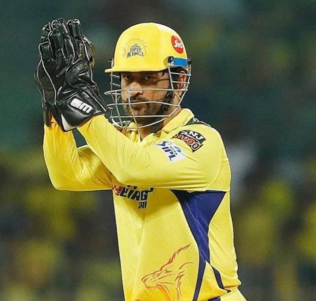 EM MSD Dhoni Adult Cricket Wicket Keeping Gloves