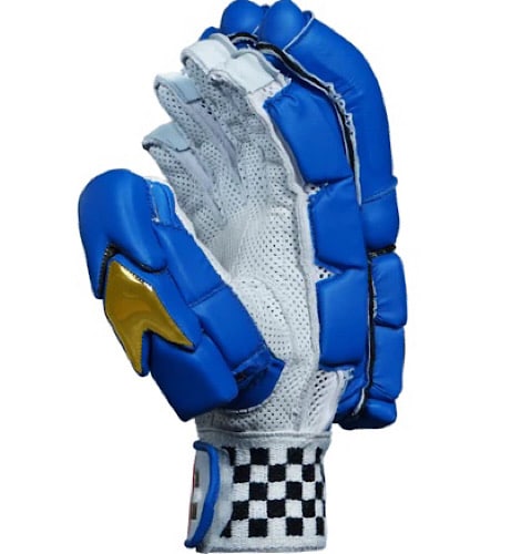 Gray-Nicolls Gold Edition Blue Adult Cricket Batting Gloves GN
