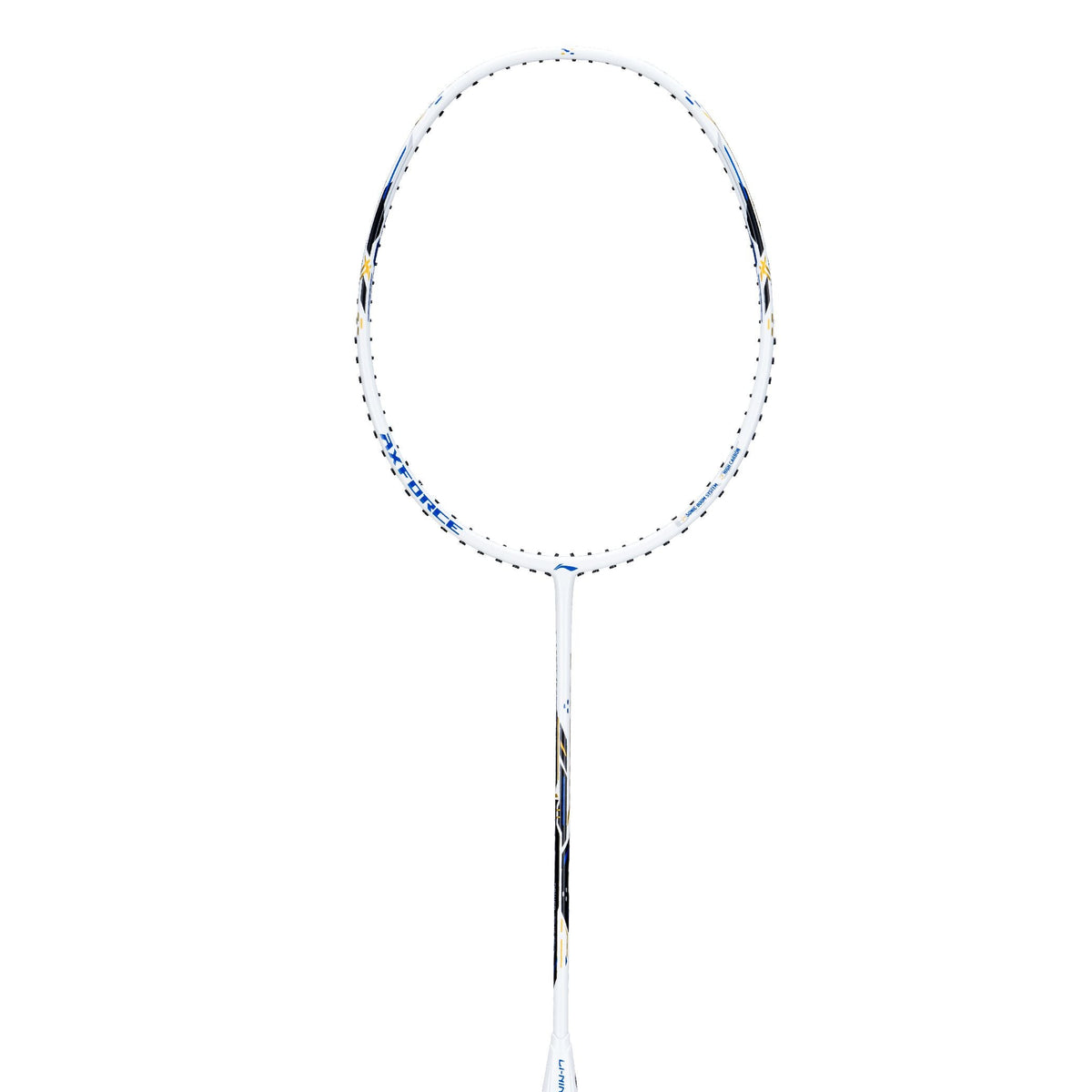 Li-Ning Axforce Blast White / Blue Sapphire Badminton Racket by Li-Ning - alternate view 2 - TopCricketStore
