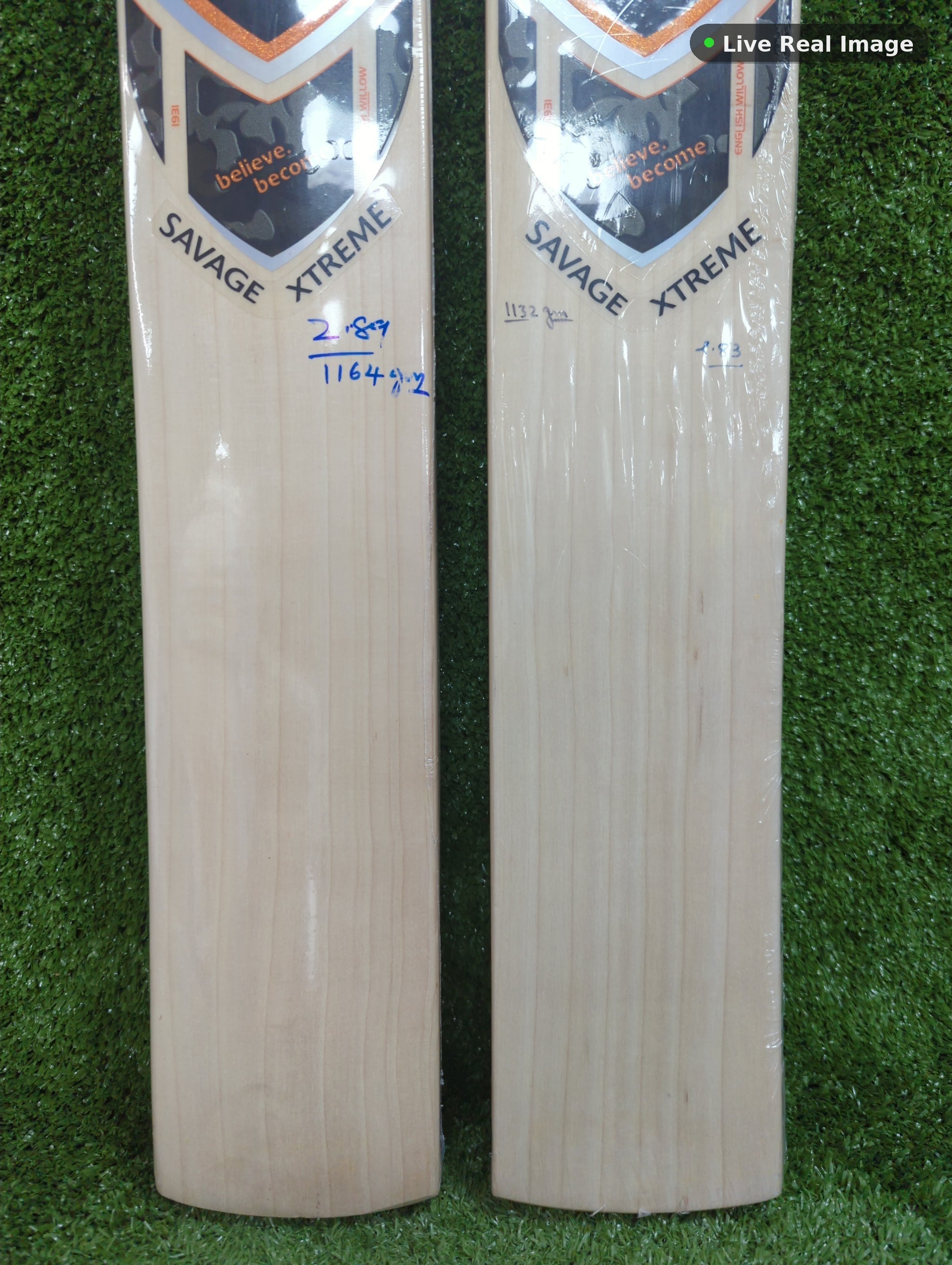 SG Savage Xtreme English Willow Cricket Bat (Hardi — Live Real Image