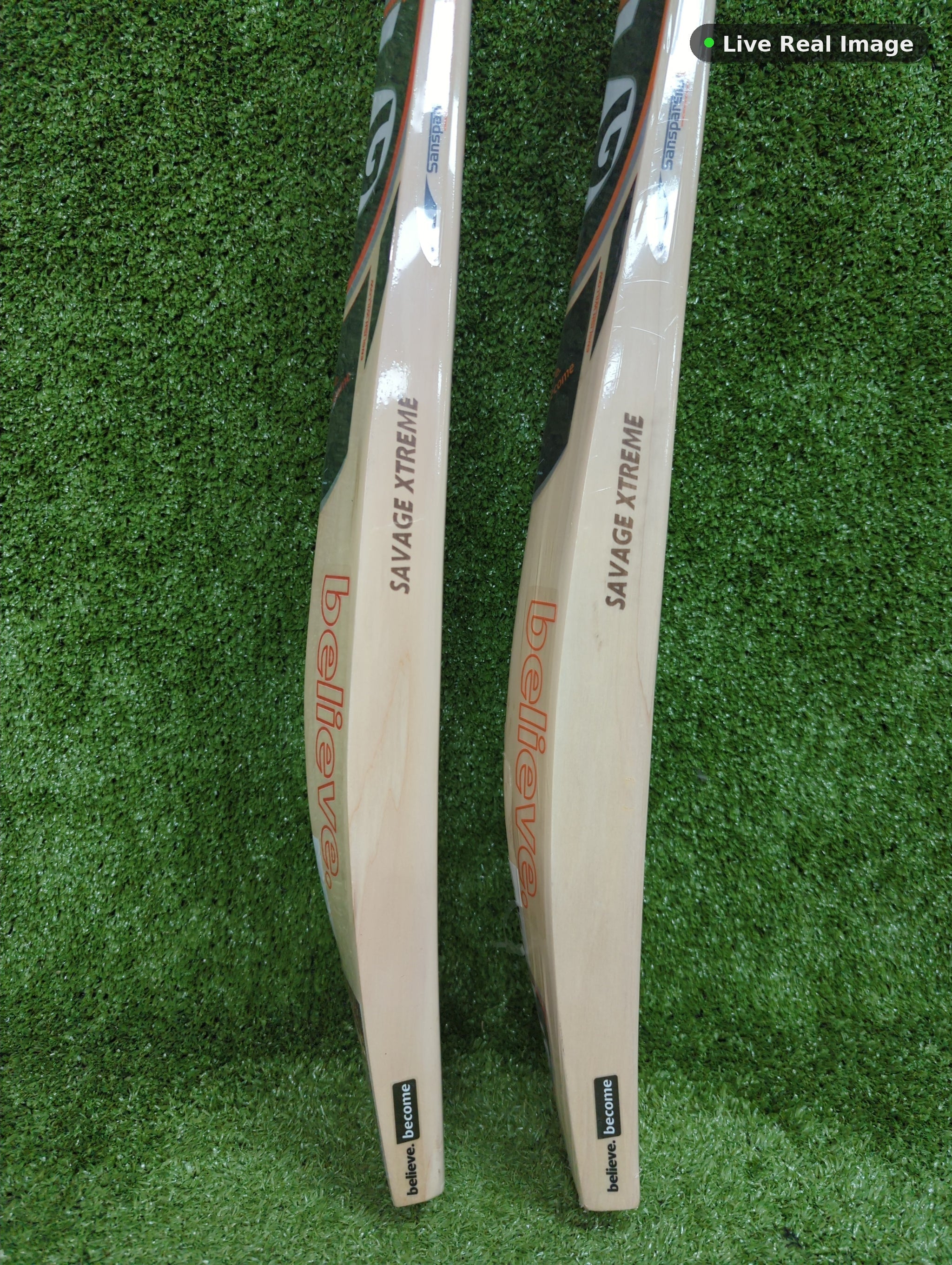 SG Savage Xtreme English Willow Cricket Bat (Hardi — Live Real Image