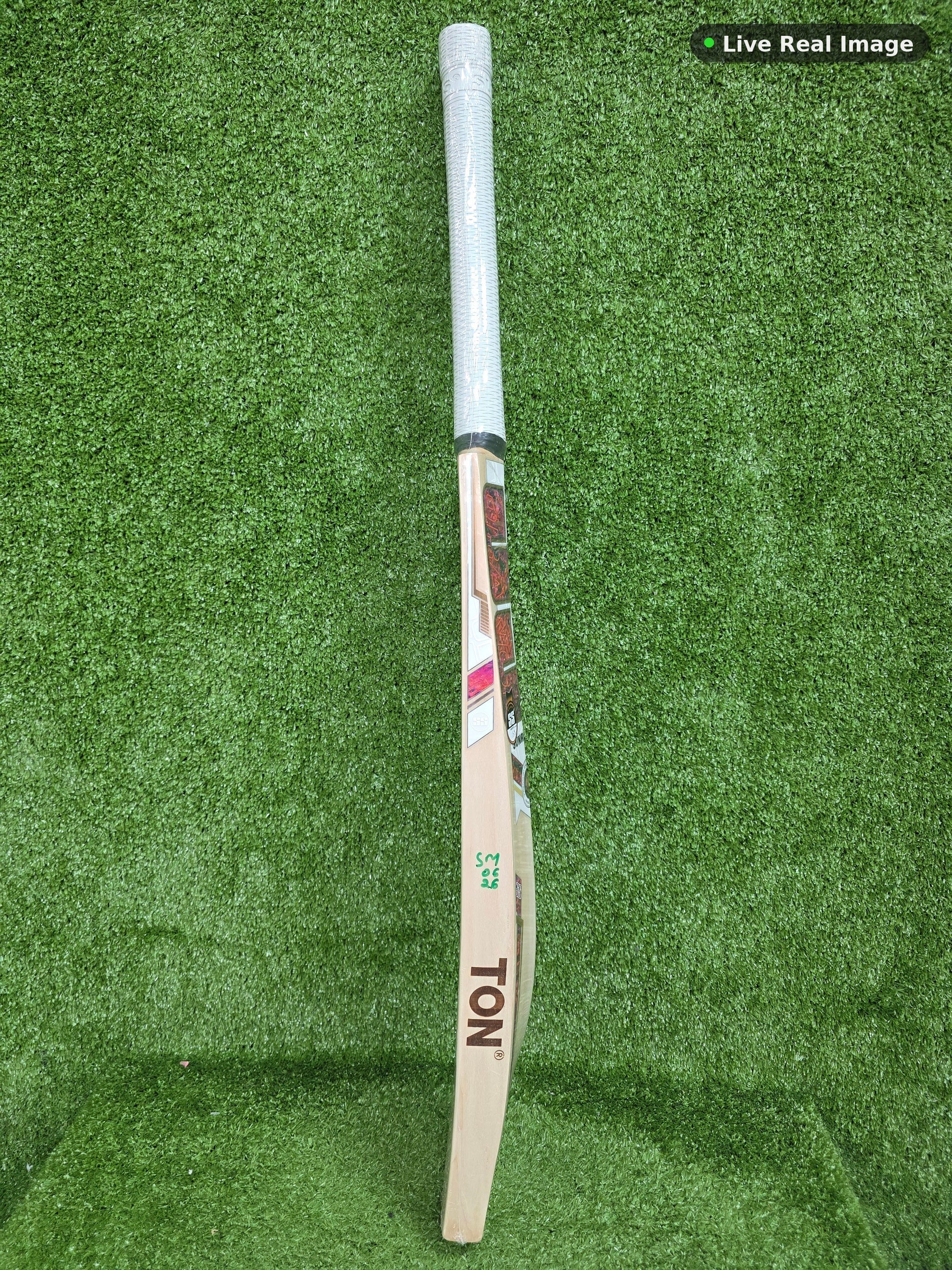 SS Orange English Willow Cricket Bat — Live Real Image