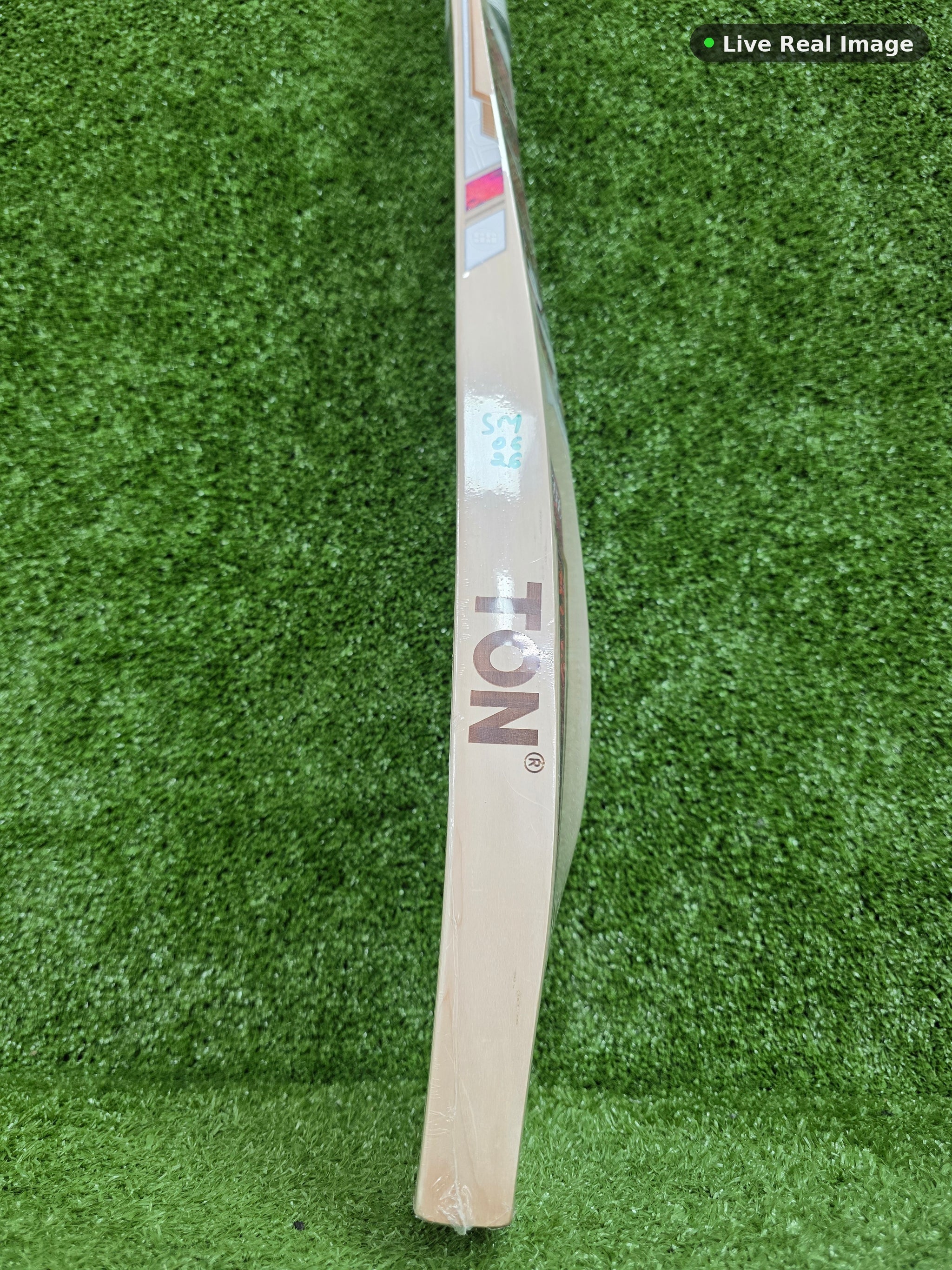 SS Orange English Willow Cricket Bat — Live Real Image