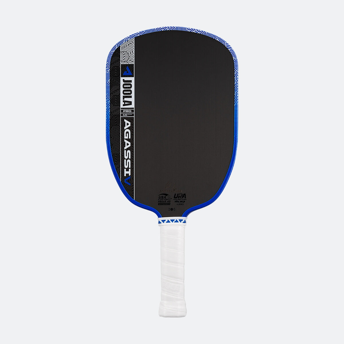 JOOLA Agassi Pro V pickleball paddle in Royal Blue, front view