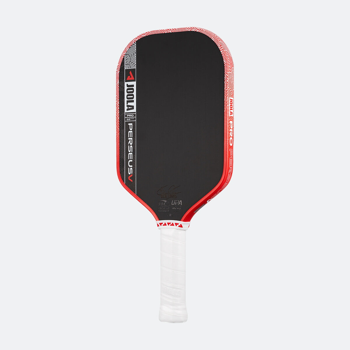 JOOLA Perseus Pro V paddle edge and KineticFrame throat detail