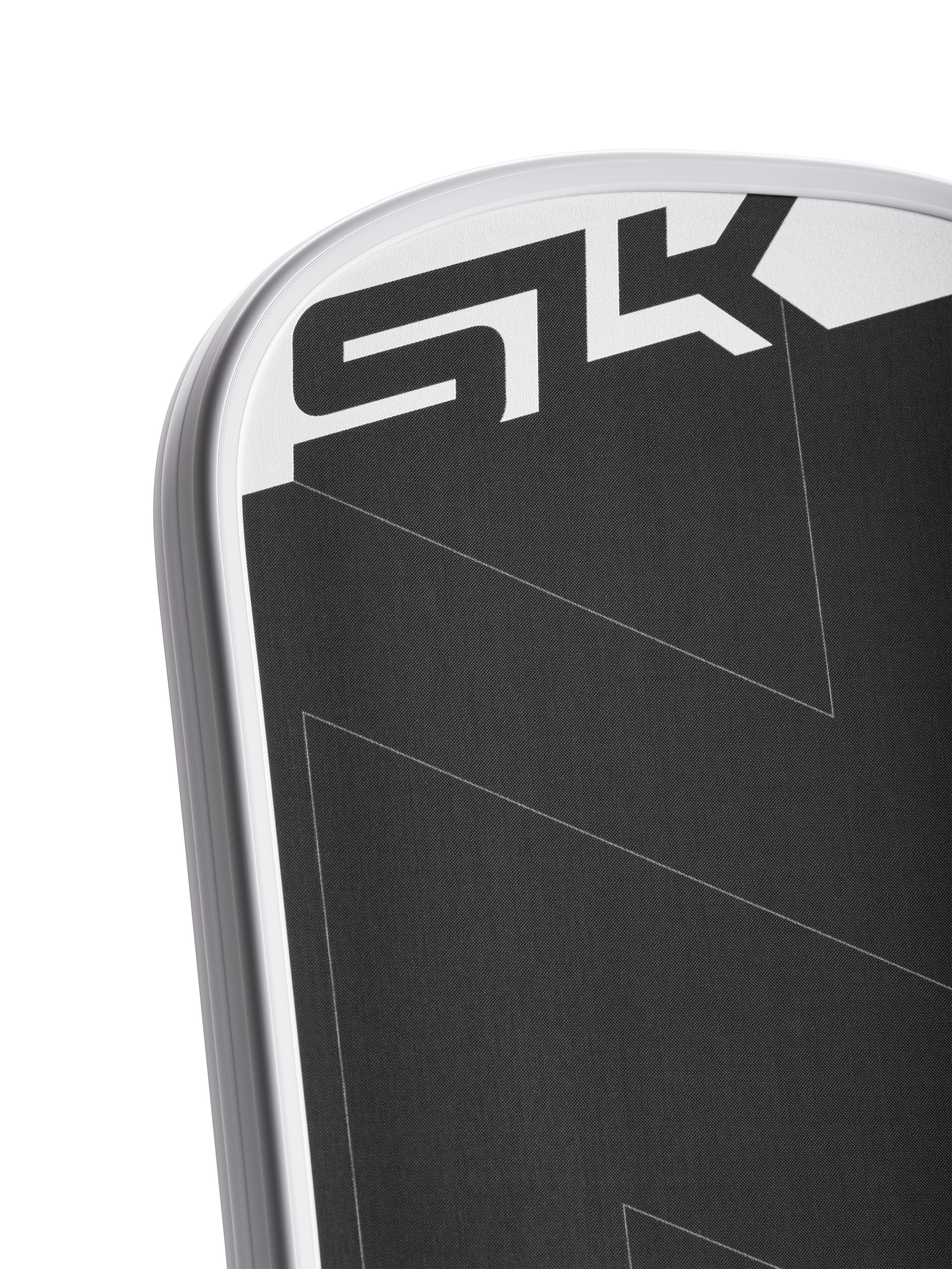 Close up of the octagonal handle and grip on the SLK ERA Power pickleball paddle