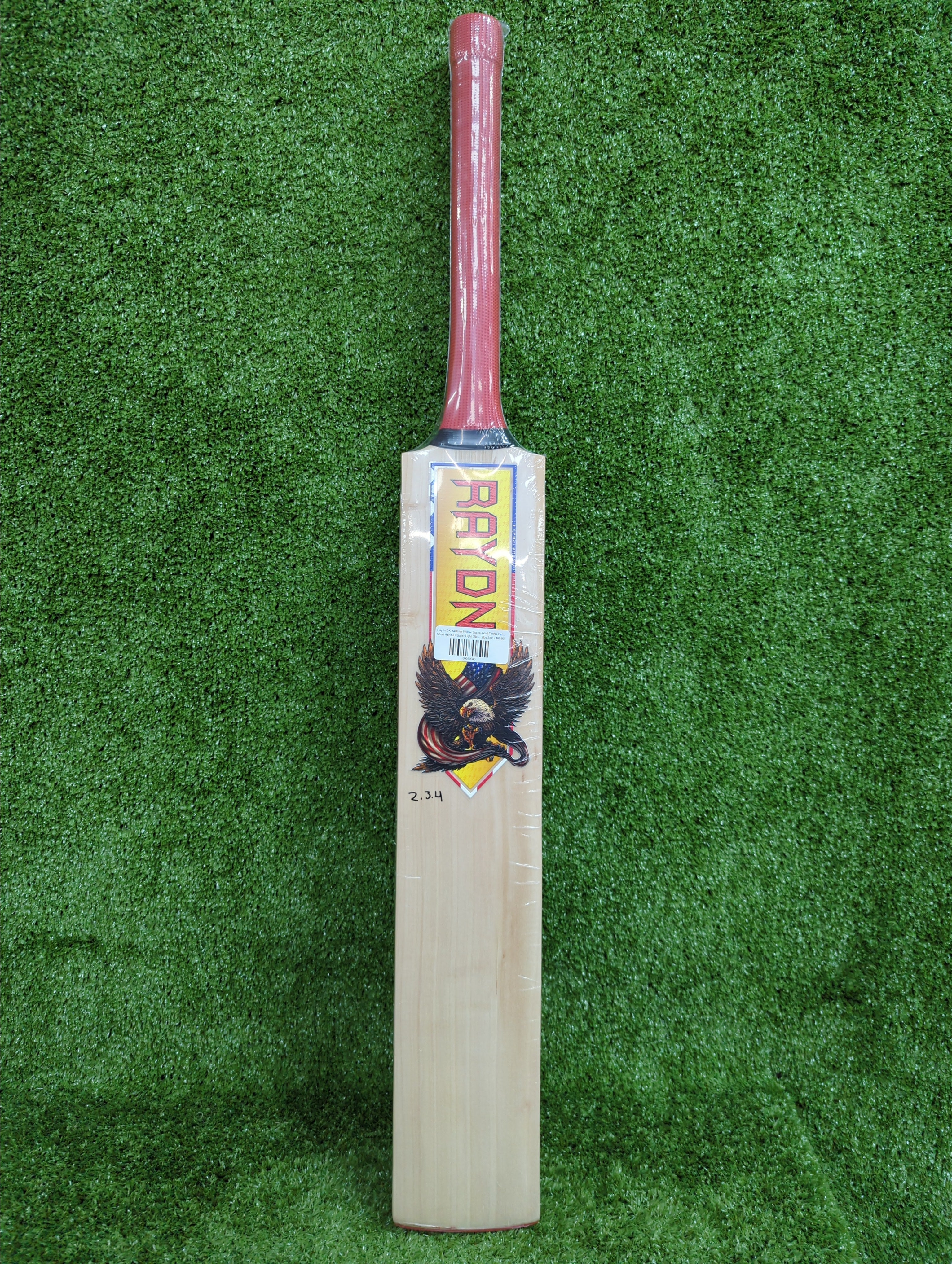 Raydn DK Profile Kashmir Willow Scoop Tennis Ball Cricket Bat Front View