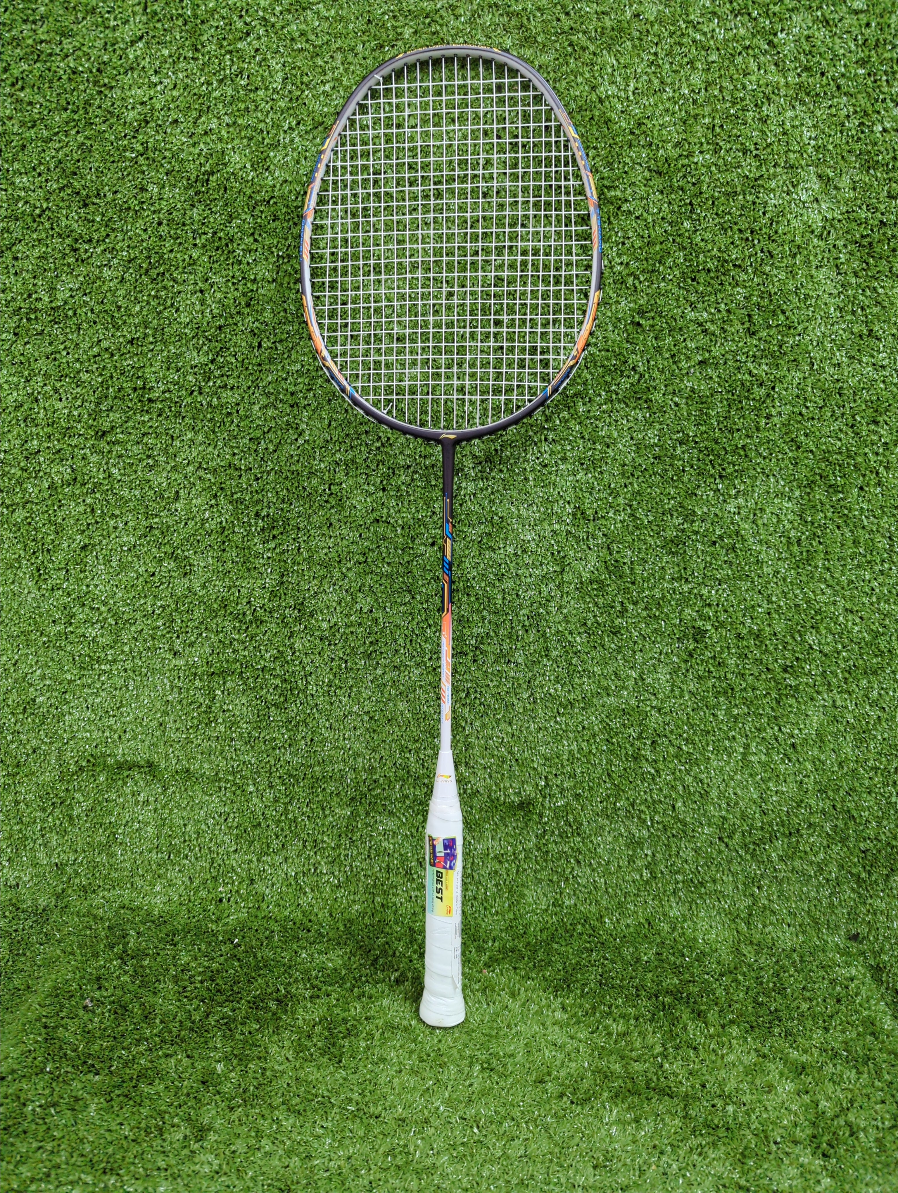 Li-Ning Air Force 78 G3 Badminton Navy Silver Orange Racket Prestrung - Made in China