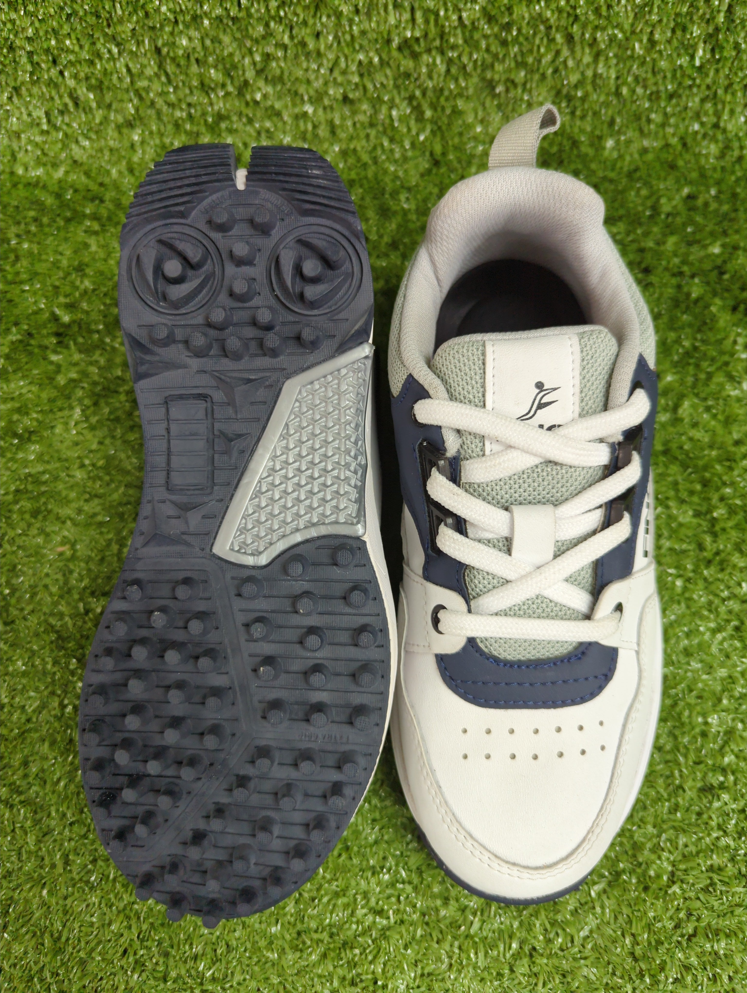 FINO C-12 Junior Navy Blue / Dark Gray Cricket Shoes