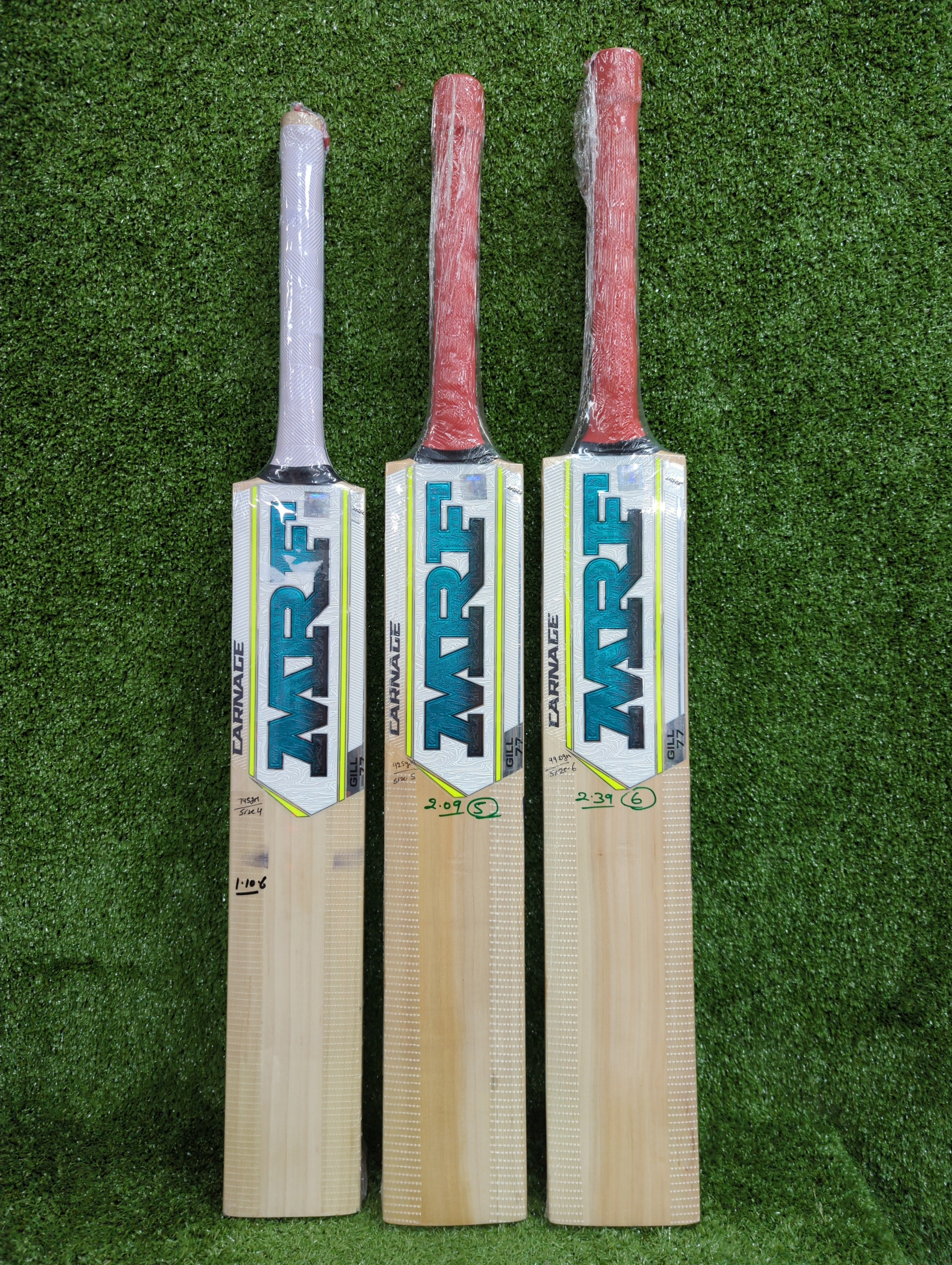 MRF Carnage GILL 77 Junior / Youth English Willow Cricket Bat