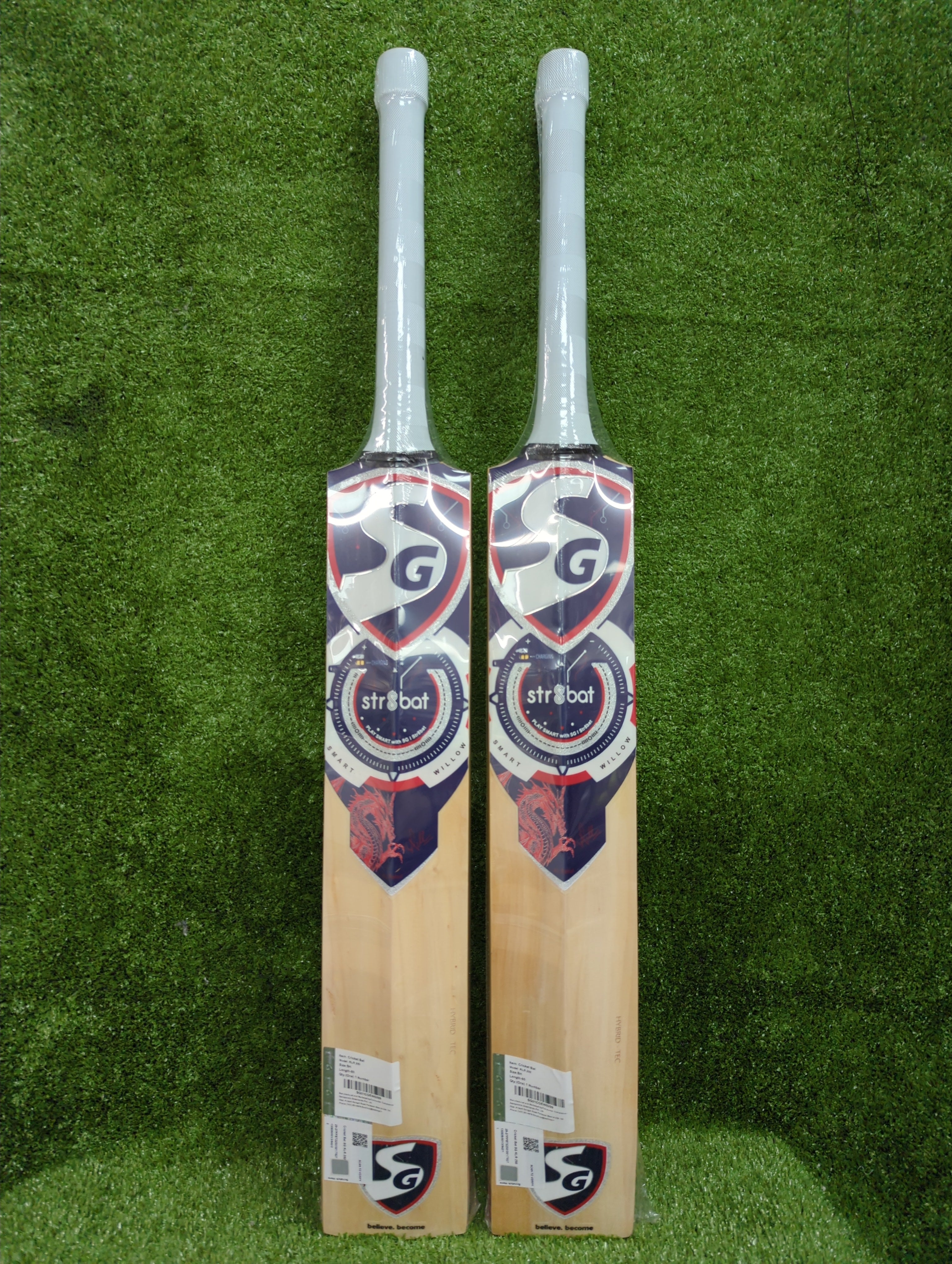 SG KLR 250 English Willow Cricket Bat with STR8Bat Sensor SG