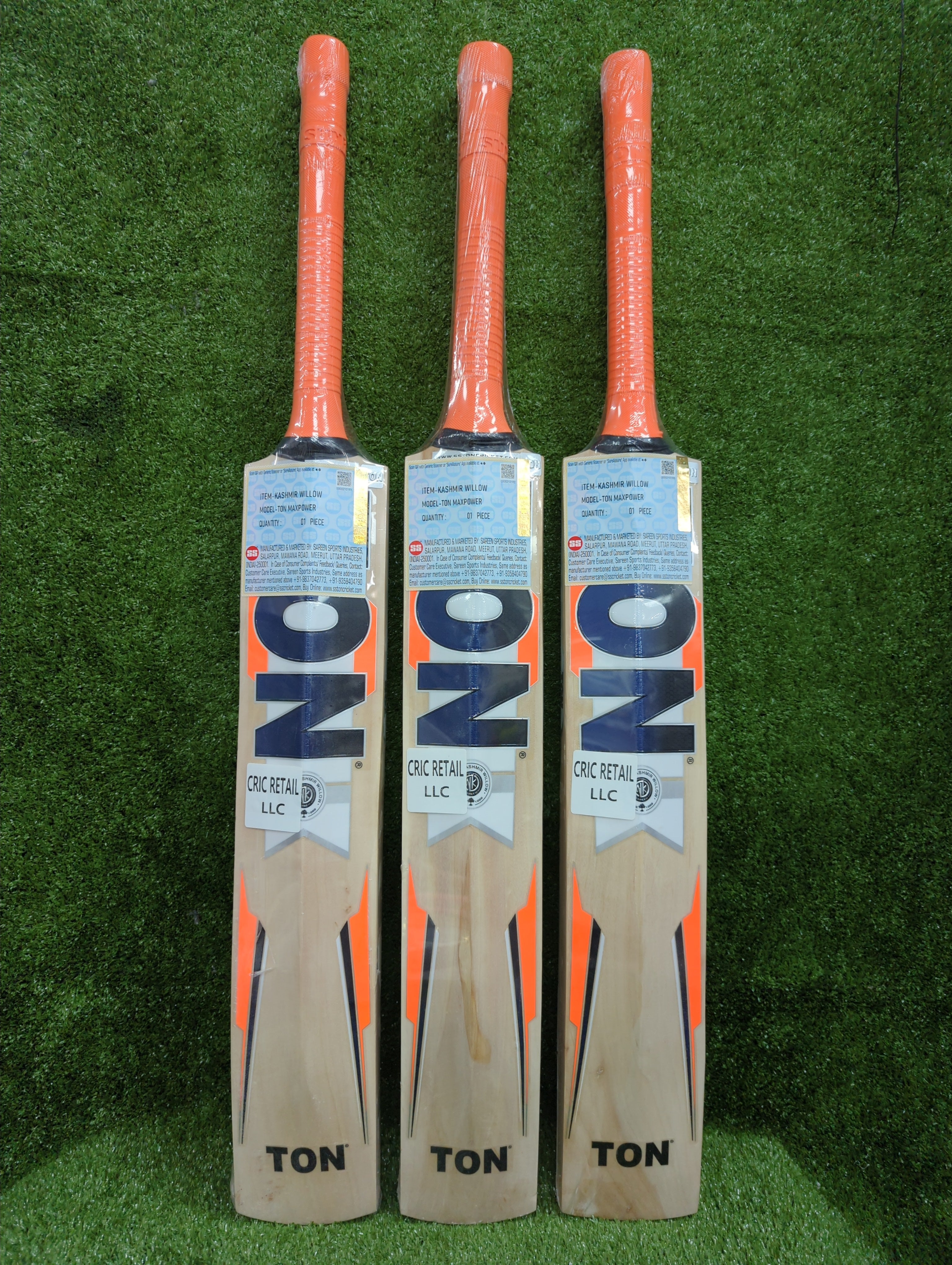 SS TON Max Power Kashmir Willow Cricket Bat SS