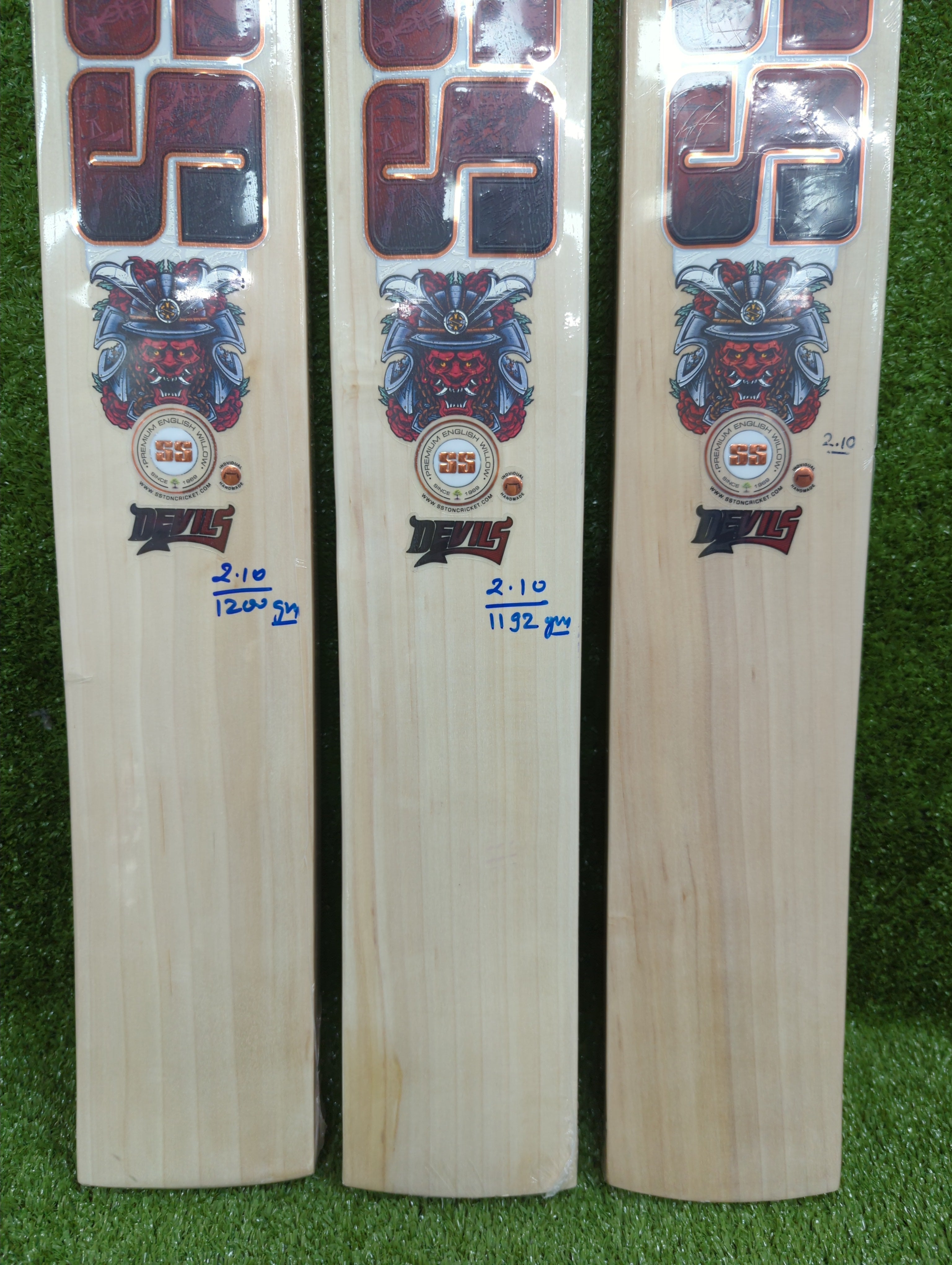 SS Devils Red English Willow Cricket Bat SS
