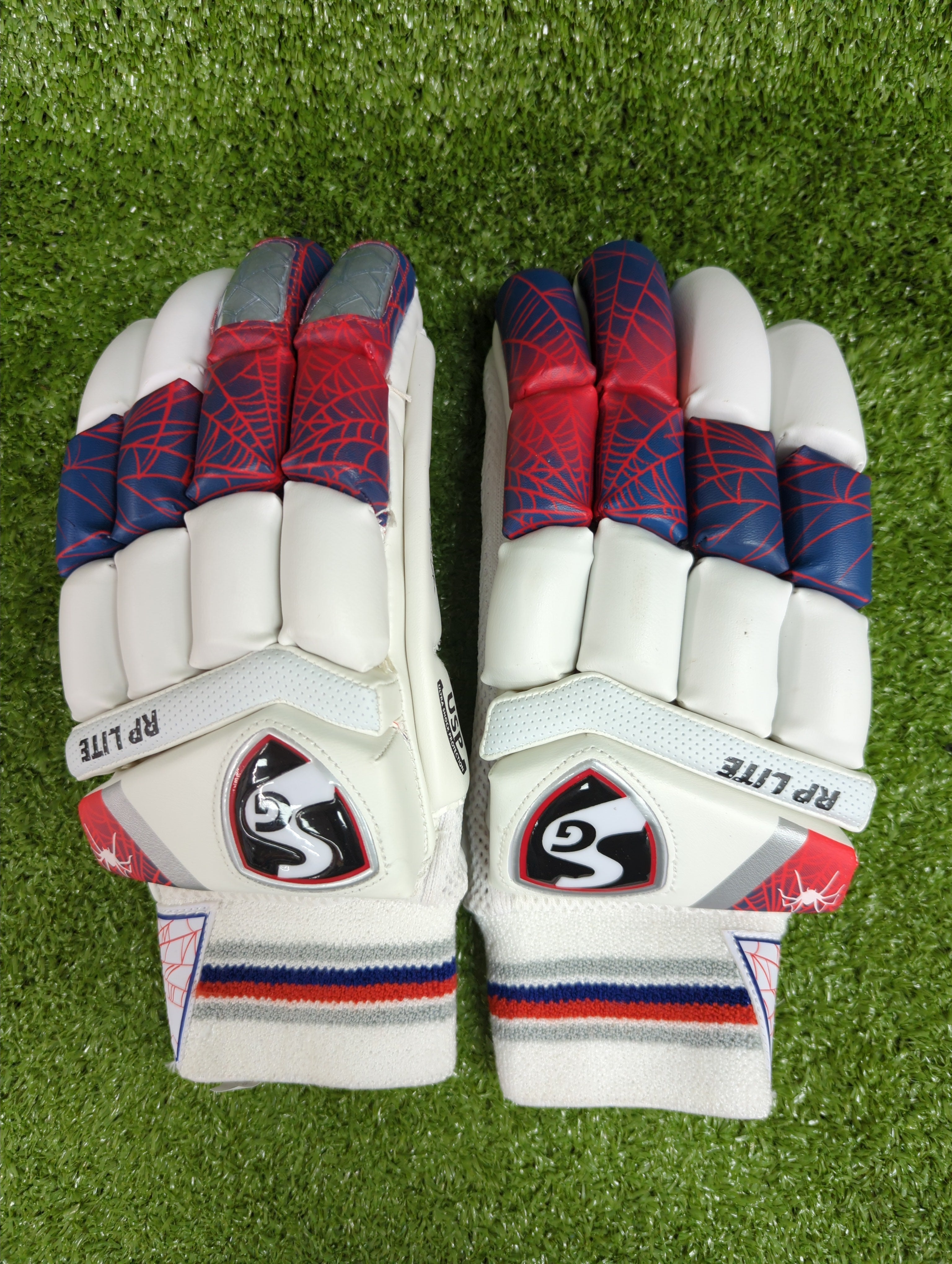 SG RP Lite Cricket Batting Gloves (Red)