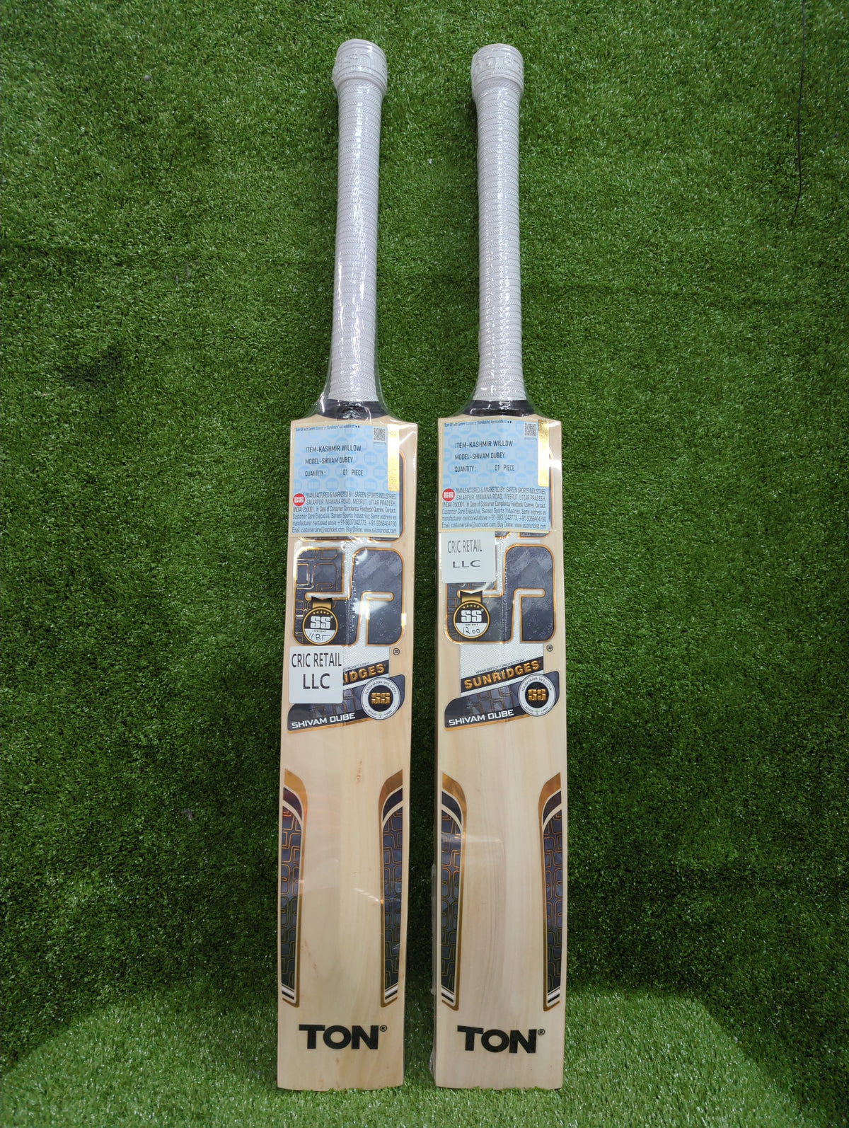 SS Shivam Dube Player Profile Kashmir Willow Cricket Bat (Short Handle) SS