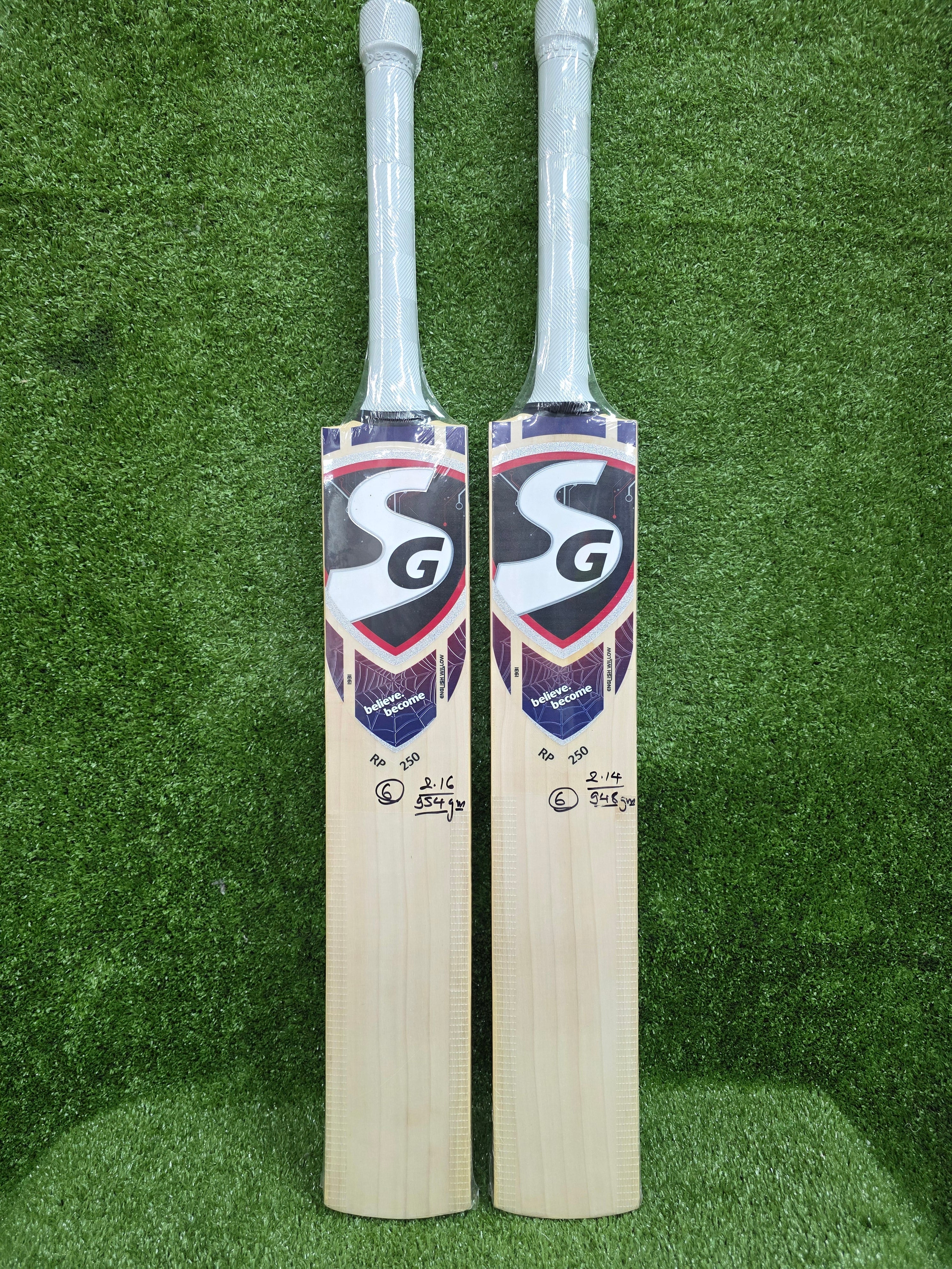 SG RP 250 Junior / Youth English Willow Cricket Bat with STR8Bat Sensor SG