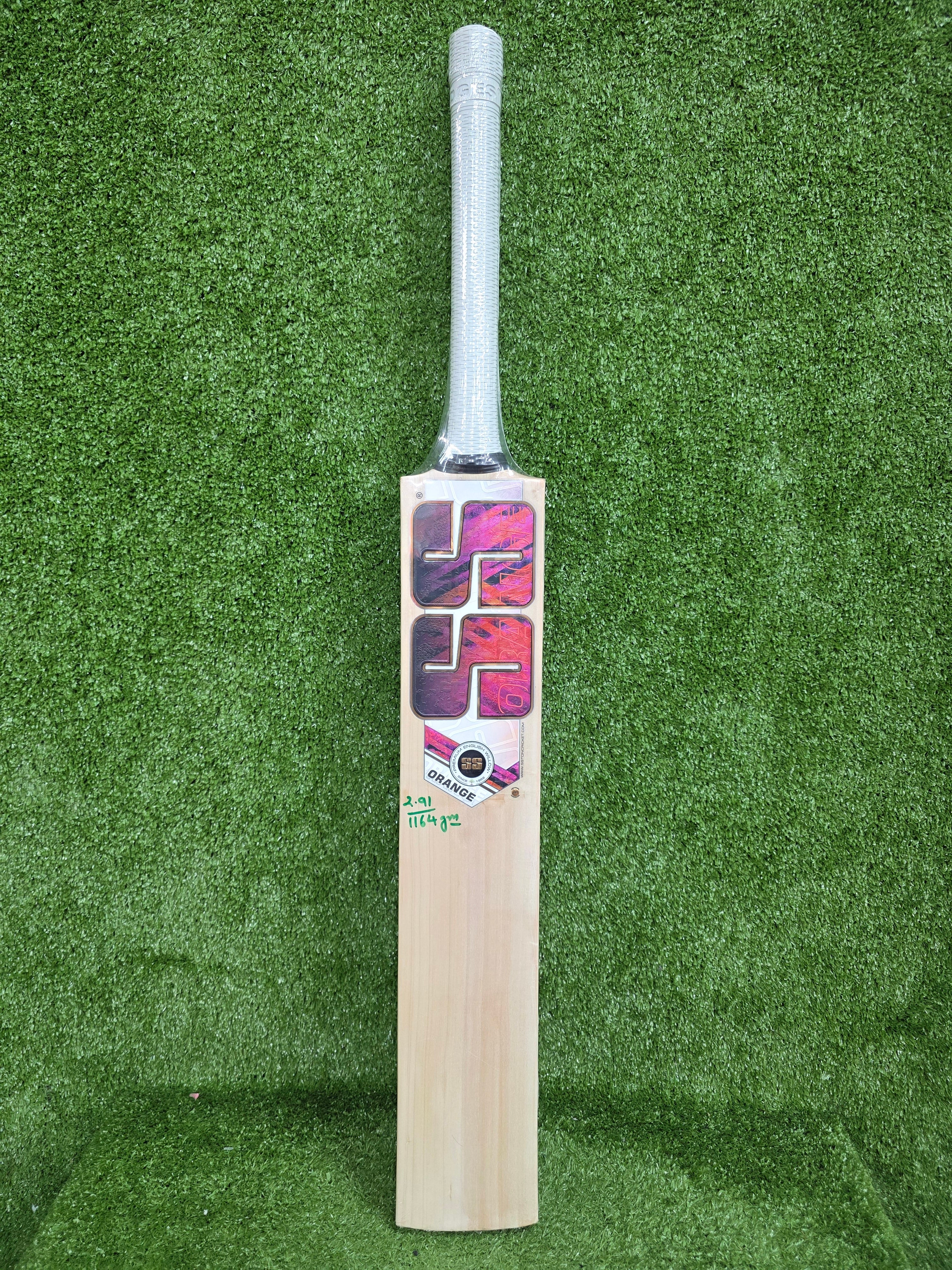 SS Orange English Willow Cricket Bat