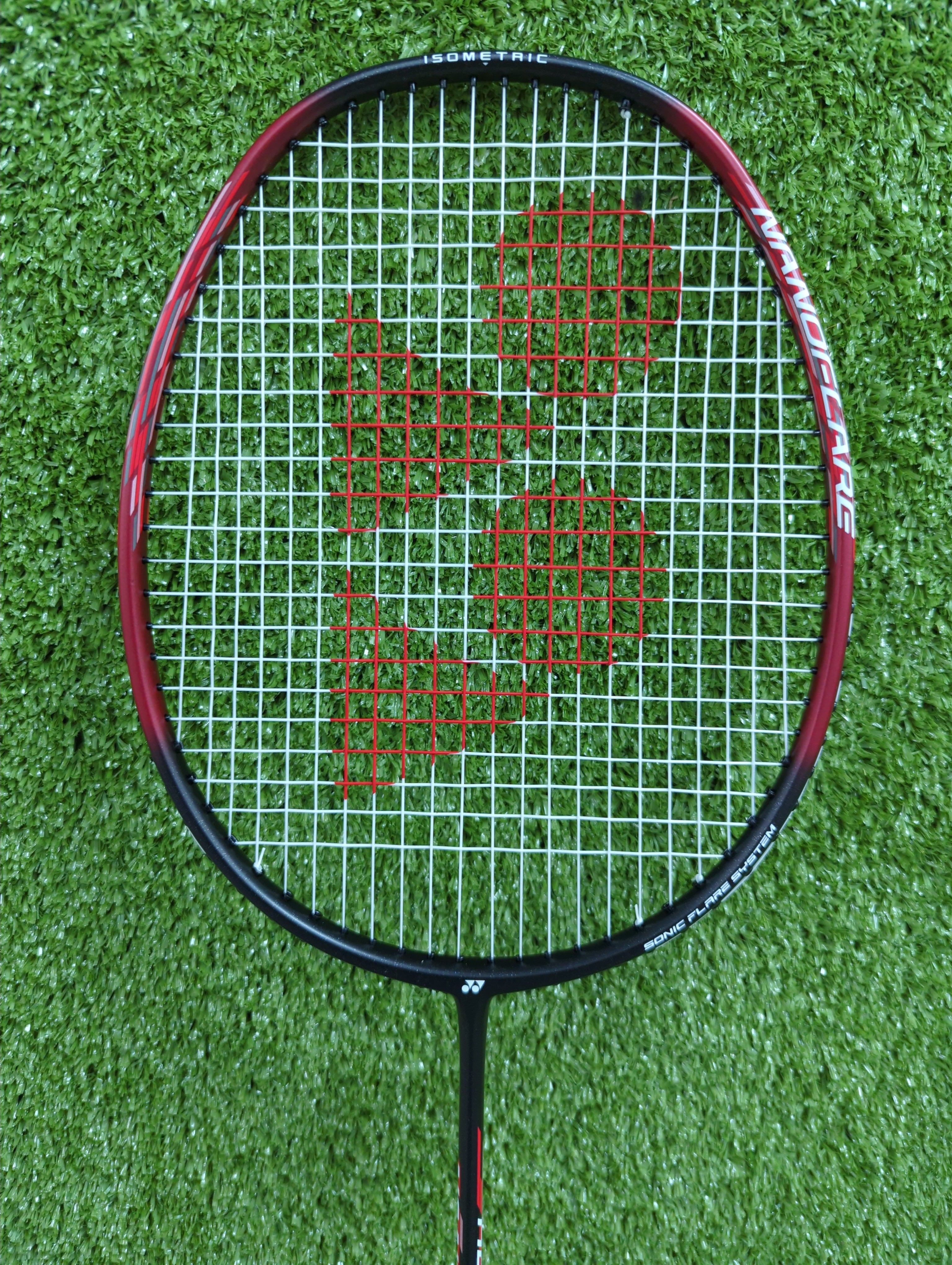 Yonex Nanoflare 001 Ability (Black/Red) Badminton Racket Prestrung - Made In China