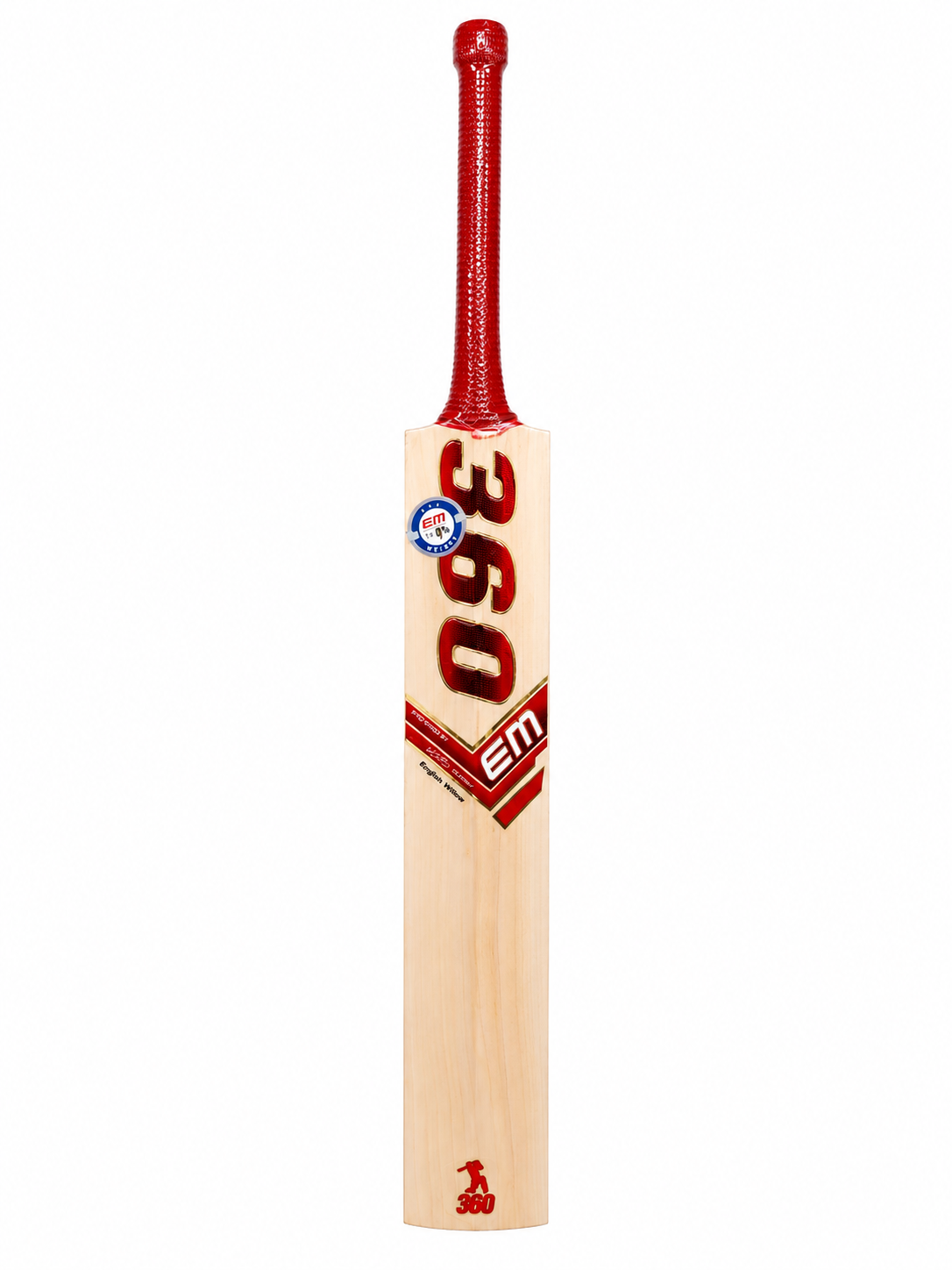 EM 360 Bold AB de Villiers Harrow Youth English Willow Cricket Bat by EM - alternate view 4 - TopCricketStore