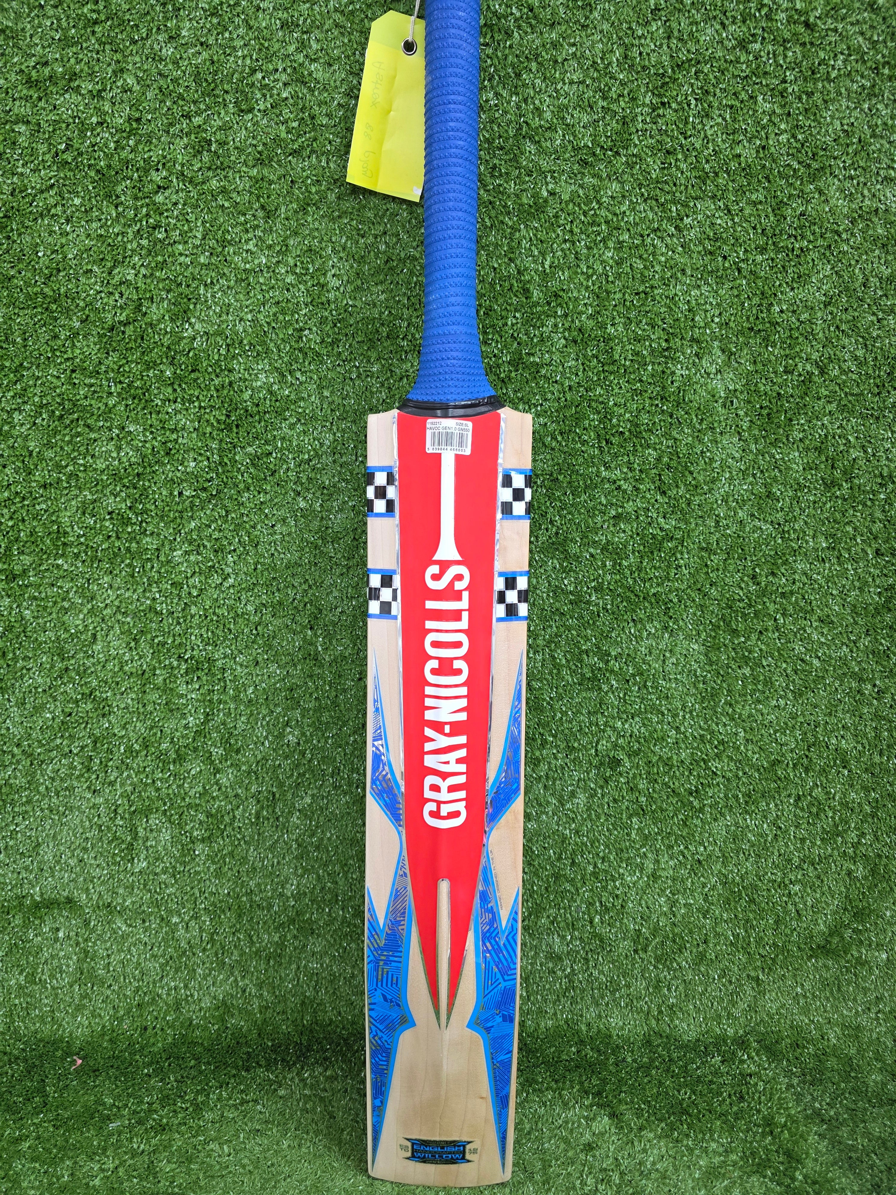 Gray-Nicolls Havoc 1.0 GN550 Adult English Willow Cricket Bat - Short Length