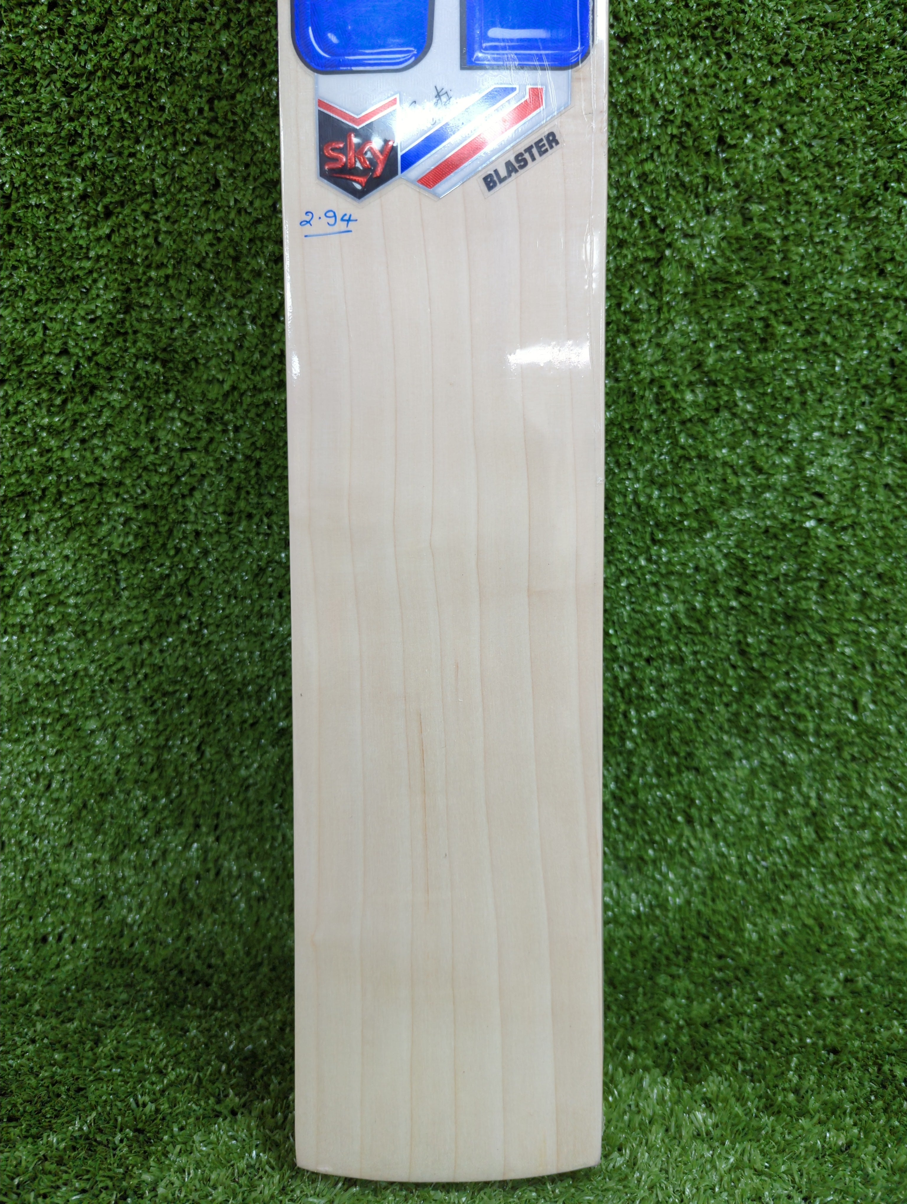 SS Sky Blaster English Willow Cricket Bat - Blue Sticker