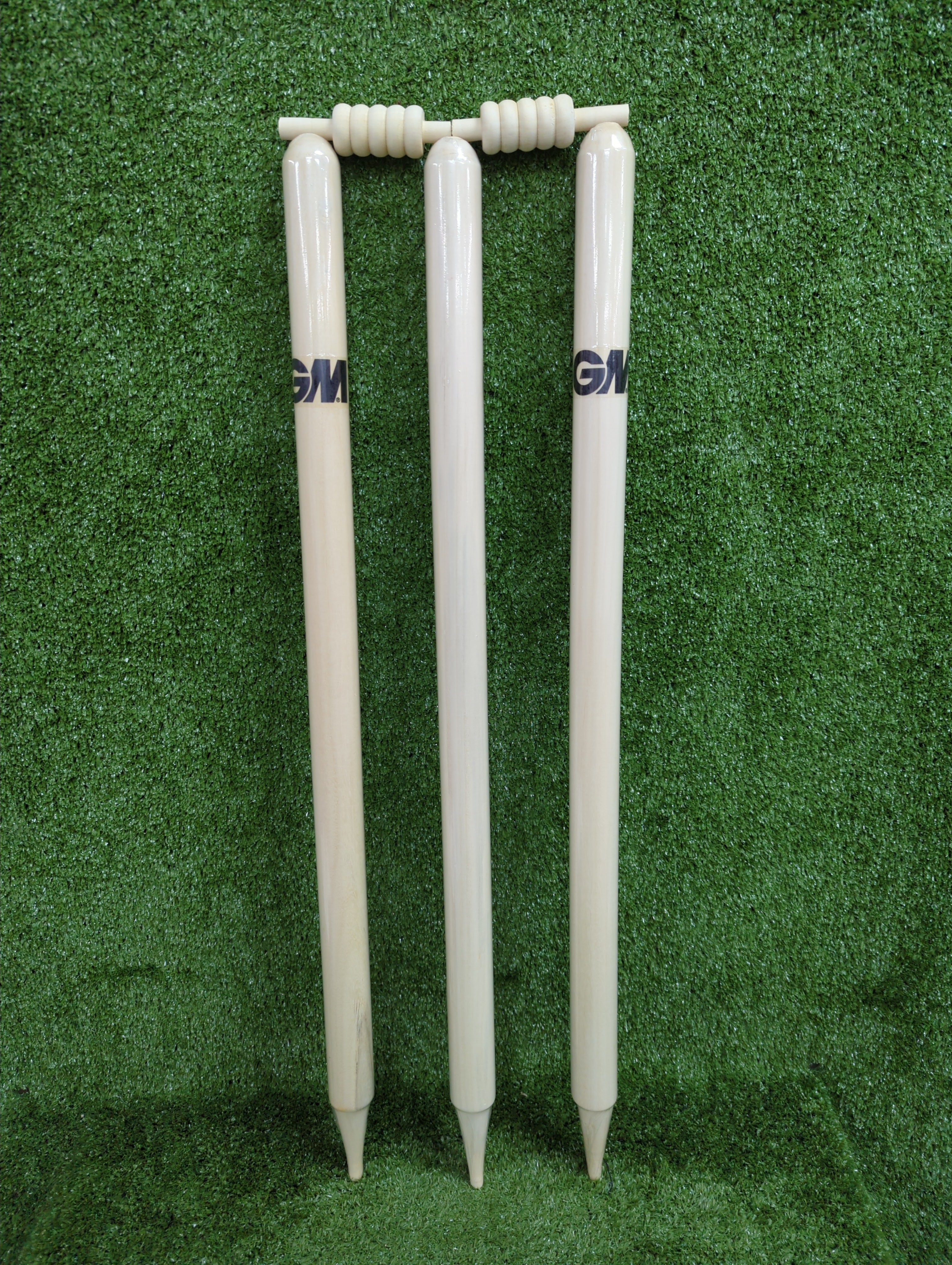 GM Bleached and Polished Cricket Stumps (3 Stumps)