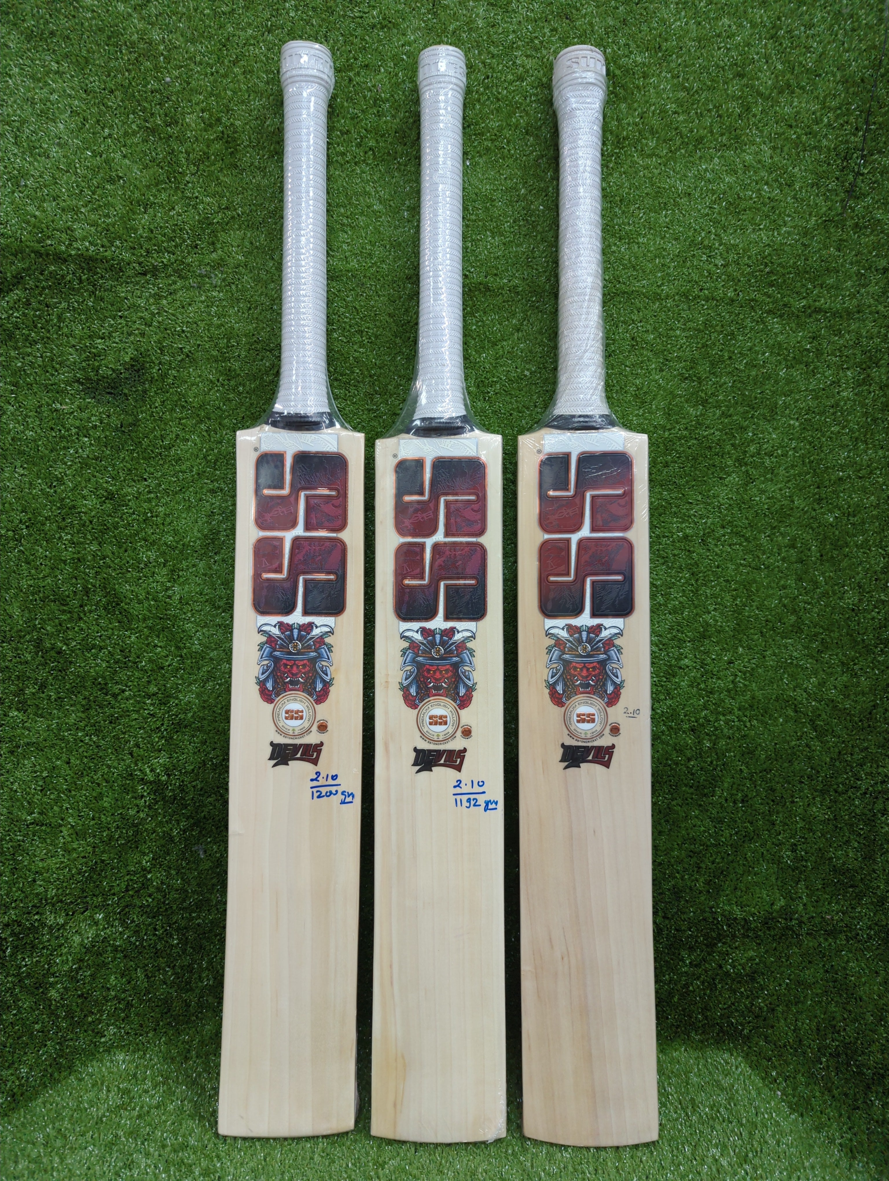 SS Devils Red English Willow Cricket Bat SS
