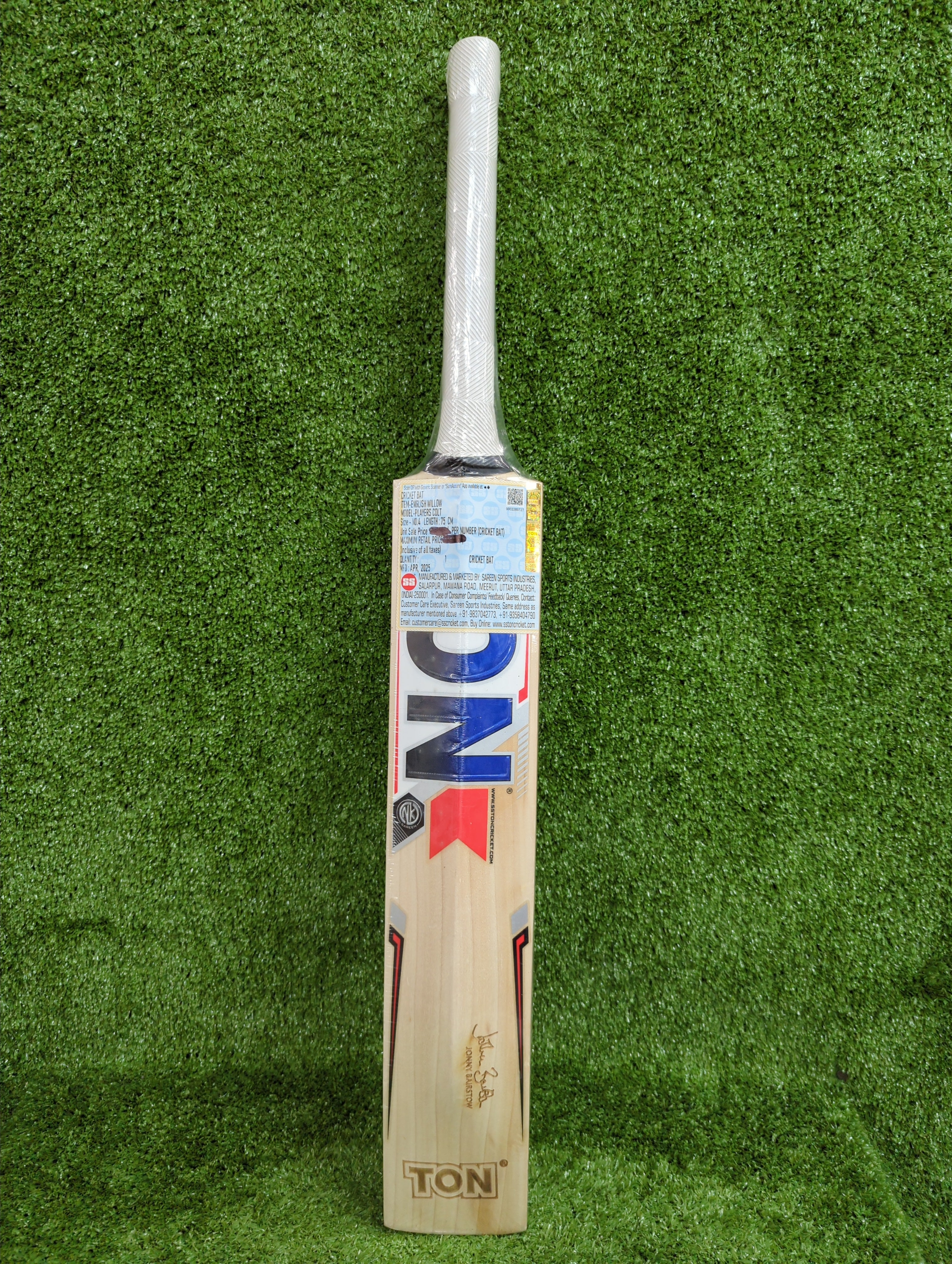 SS Ton Jonny Bairstow Junior / Youth English Willow Cricket Bat