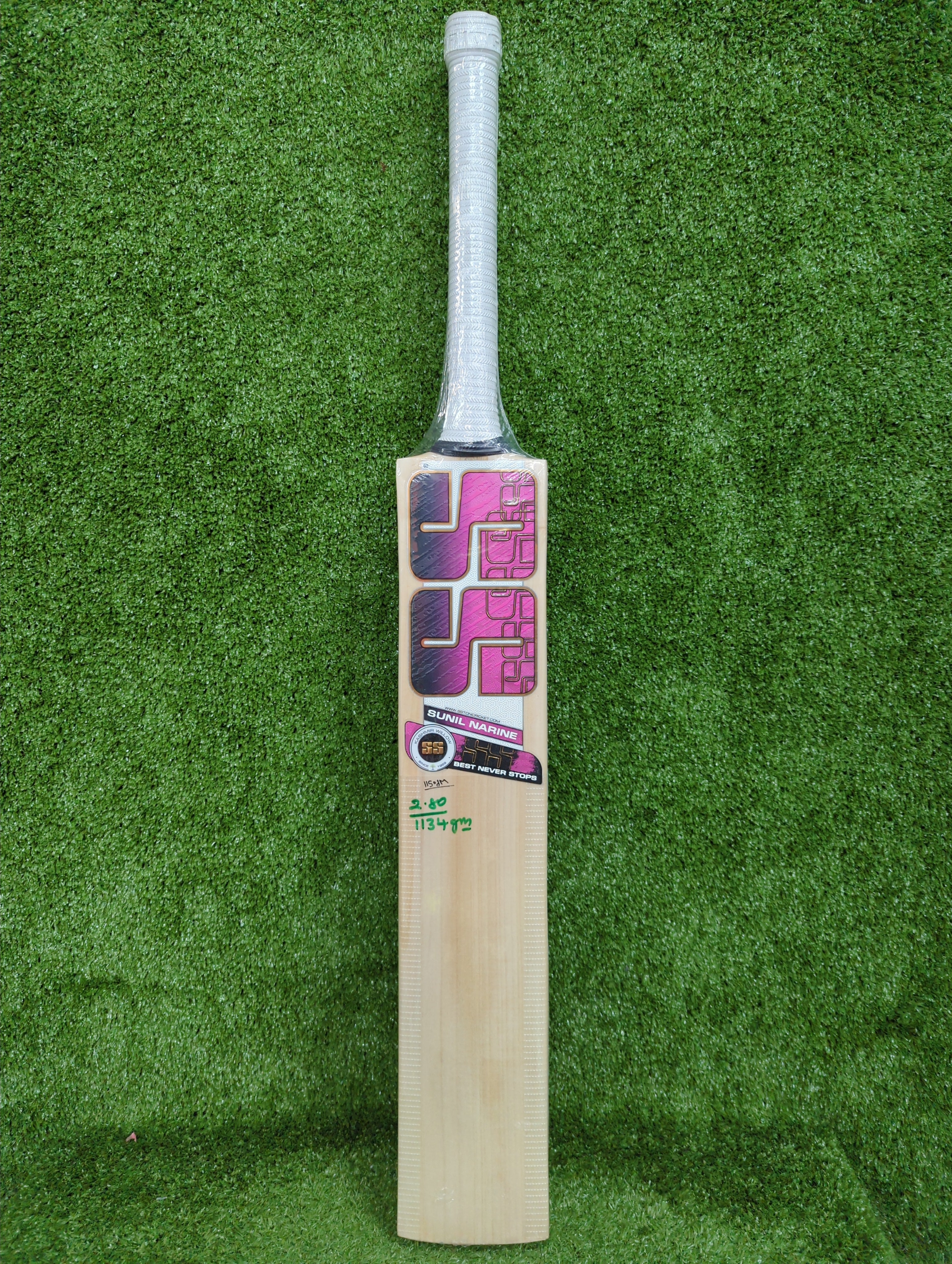 SS Sunil Narine Players Kashmir Willow Cricket Bat SS