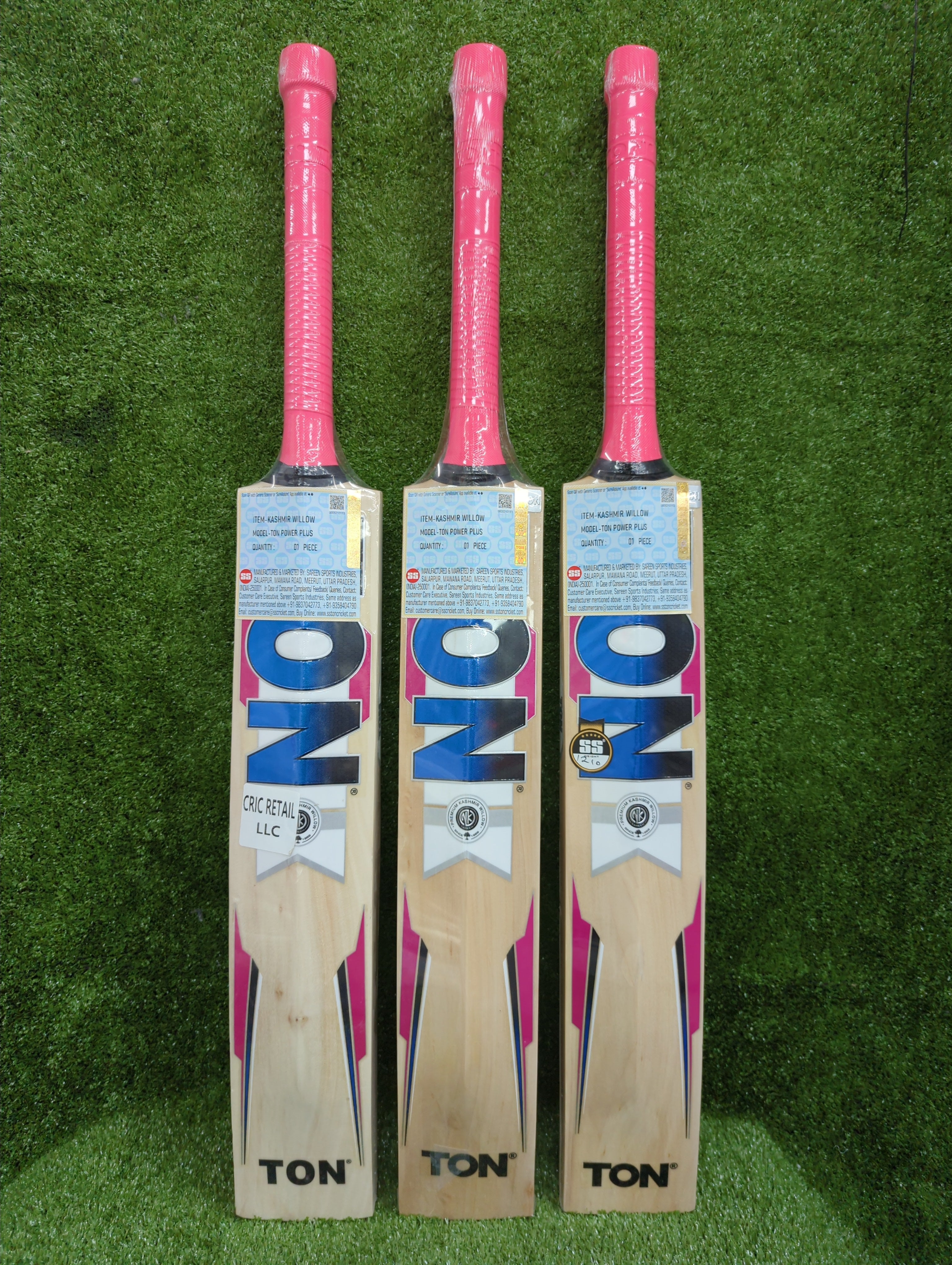 SS Ton Power Plus Premium Kashmir Willow Cricket Bat SS