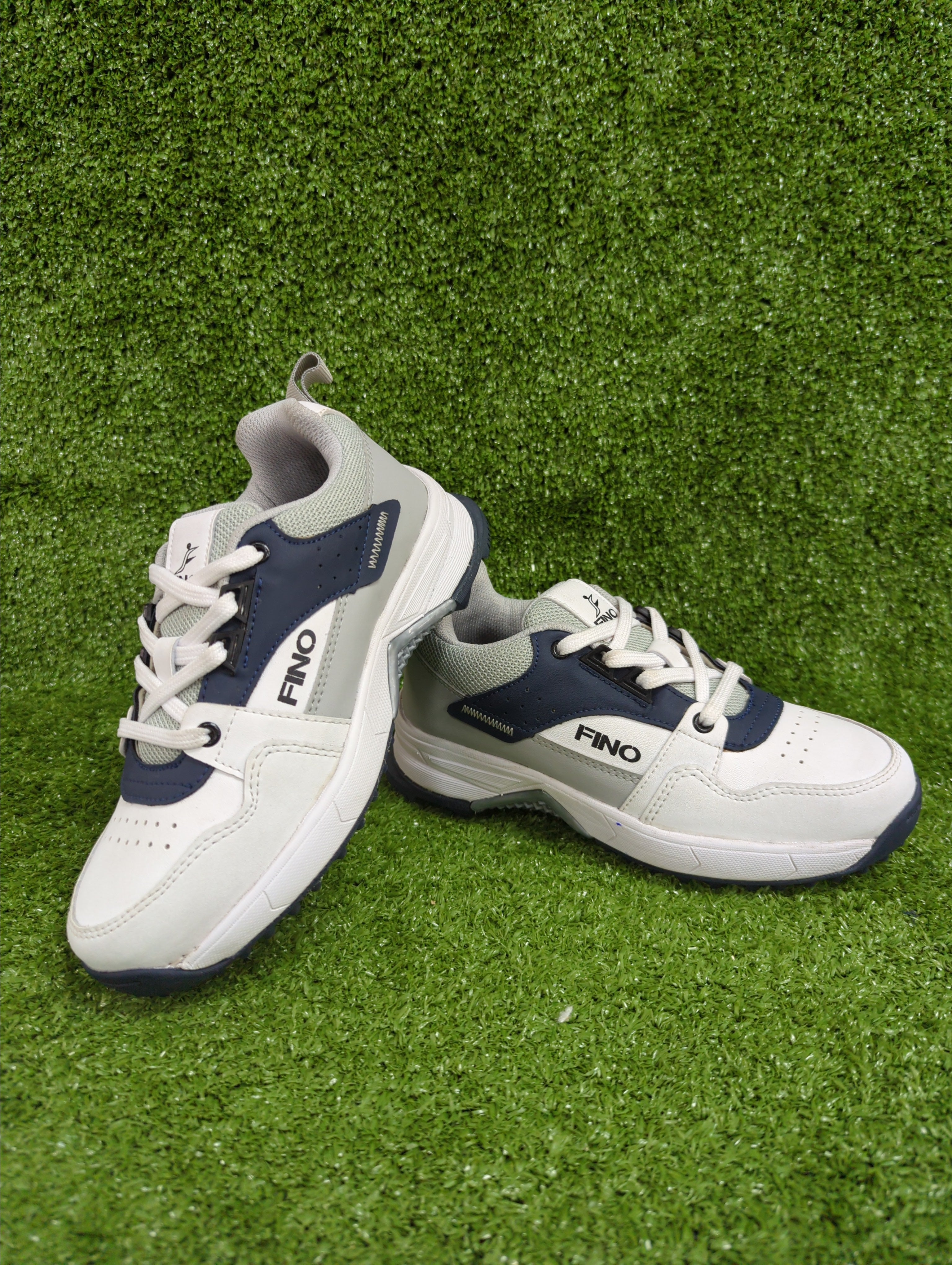 FINO C-12 Junior Navy Blue / Dark Gray Cricket Shoes