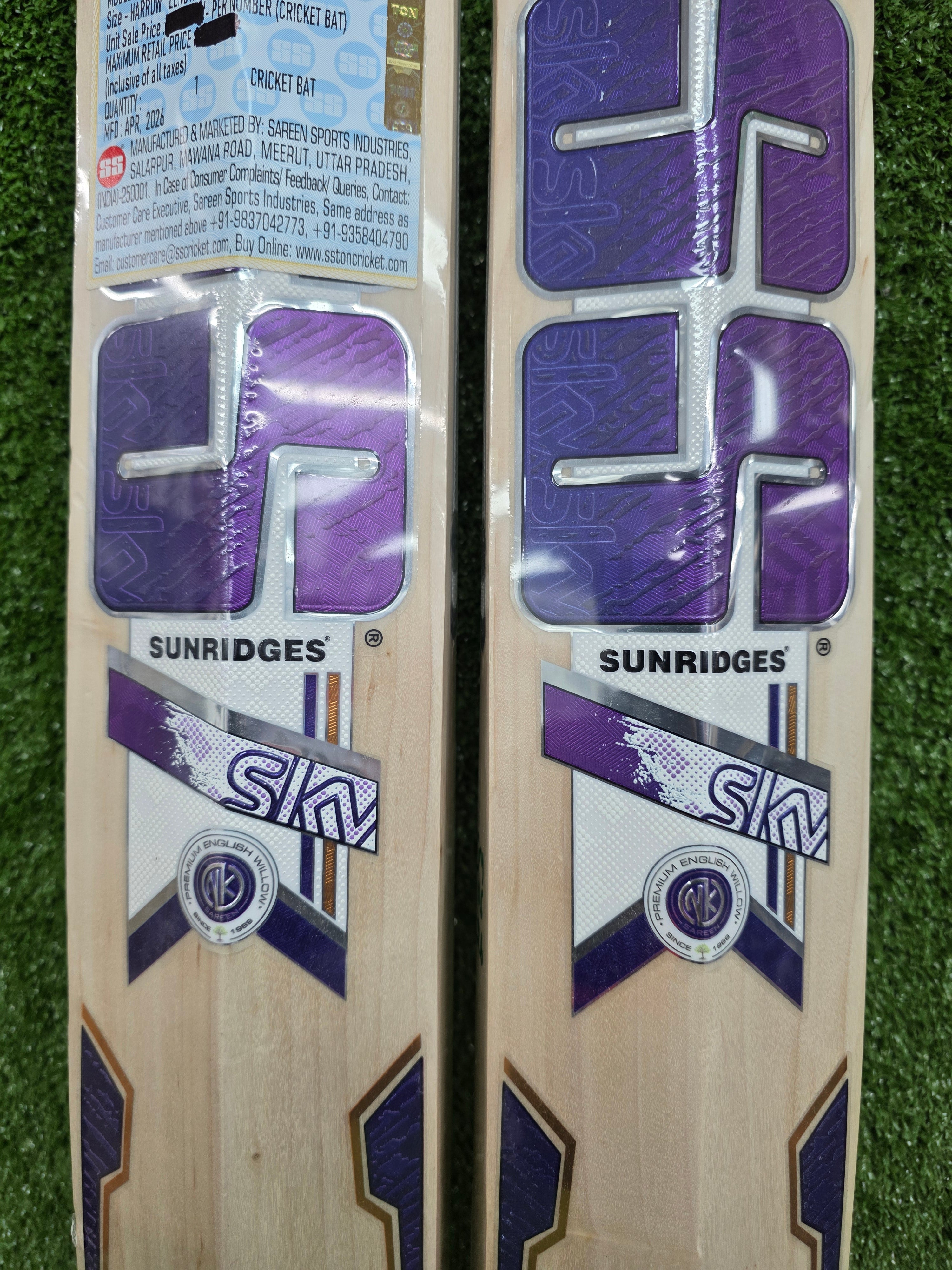 SS Sky Fire Harrow Youth English Willow Cricket Bat SS