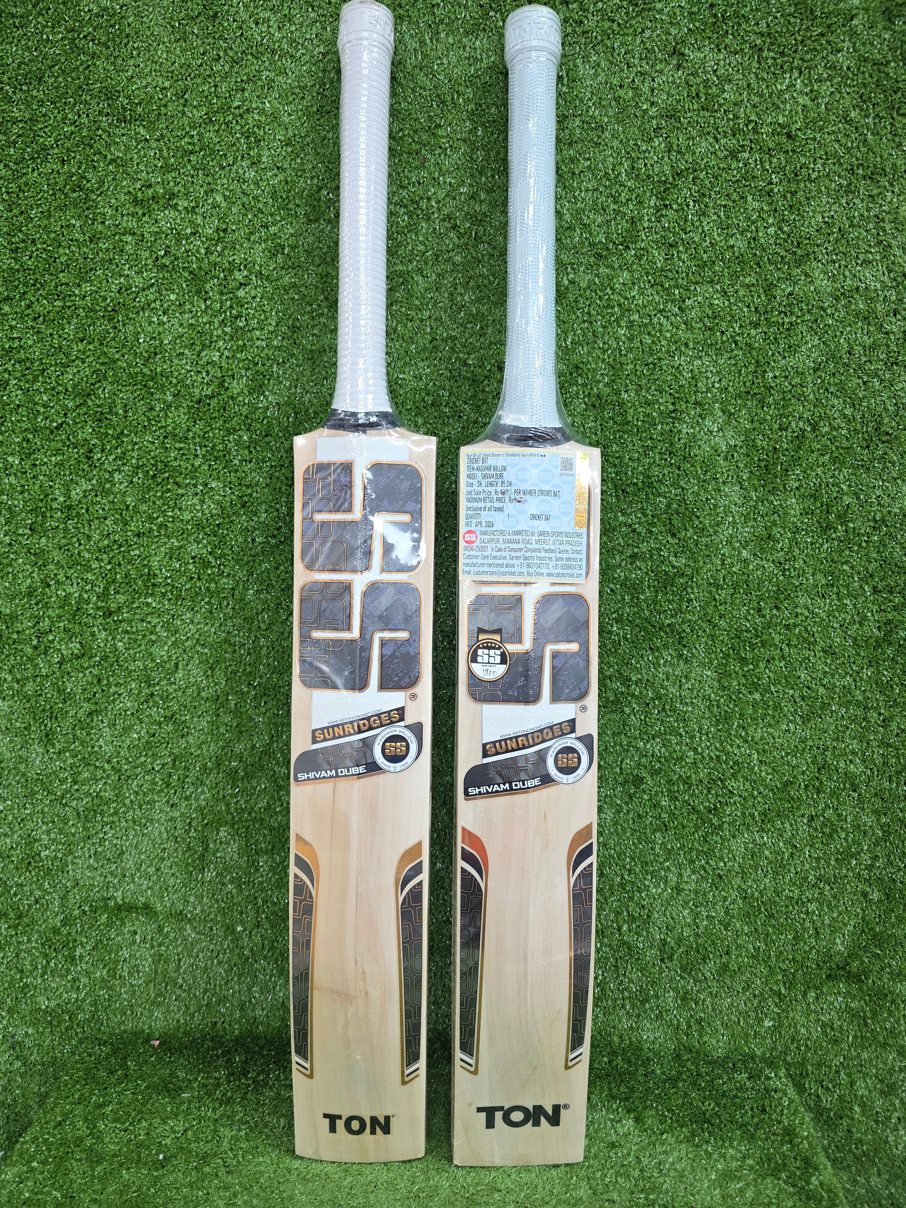 SS Shivam Dube Player Profile Kashmir Willow Cricket Bat (Short Handle) SS