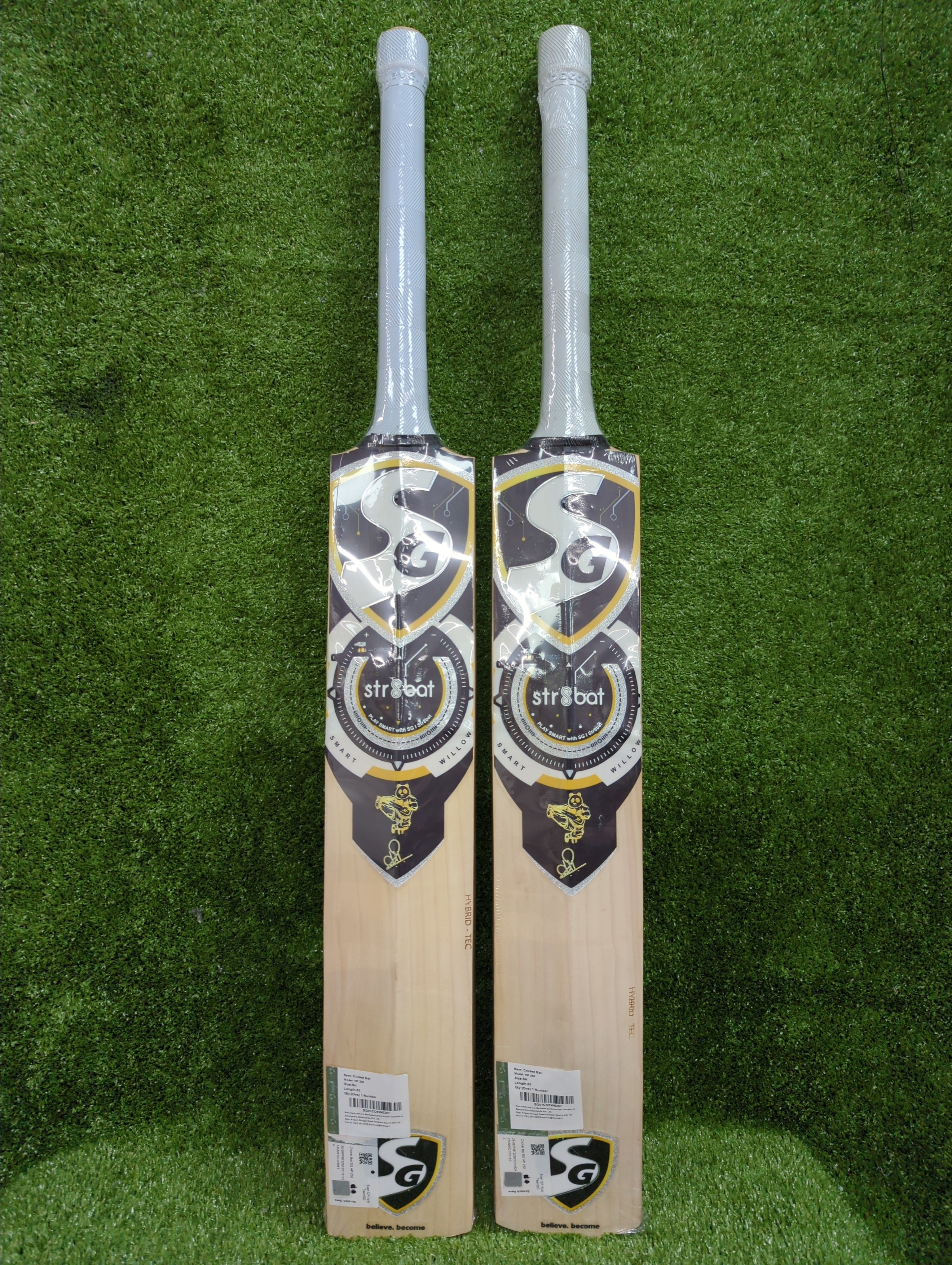 SG HP 250 English Willow Cricket Bat with STR8Bat Sensor SG