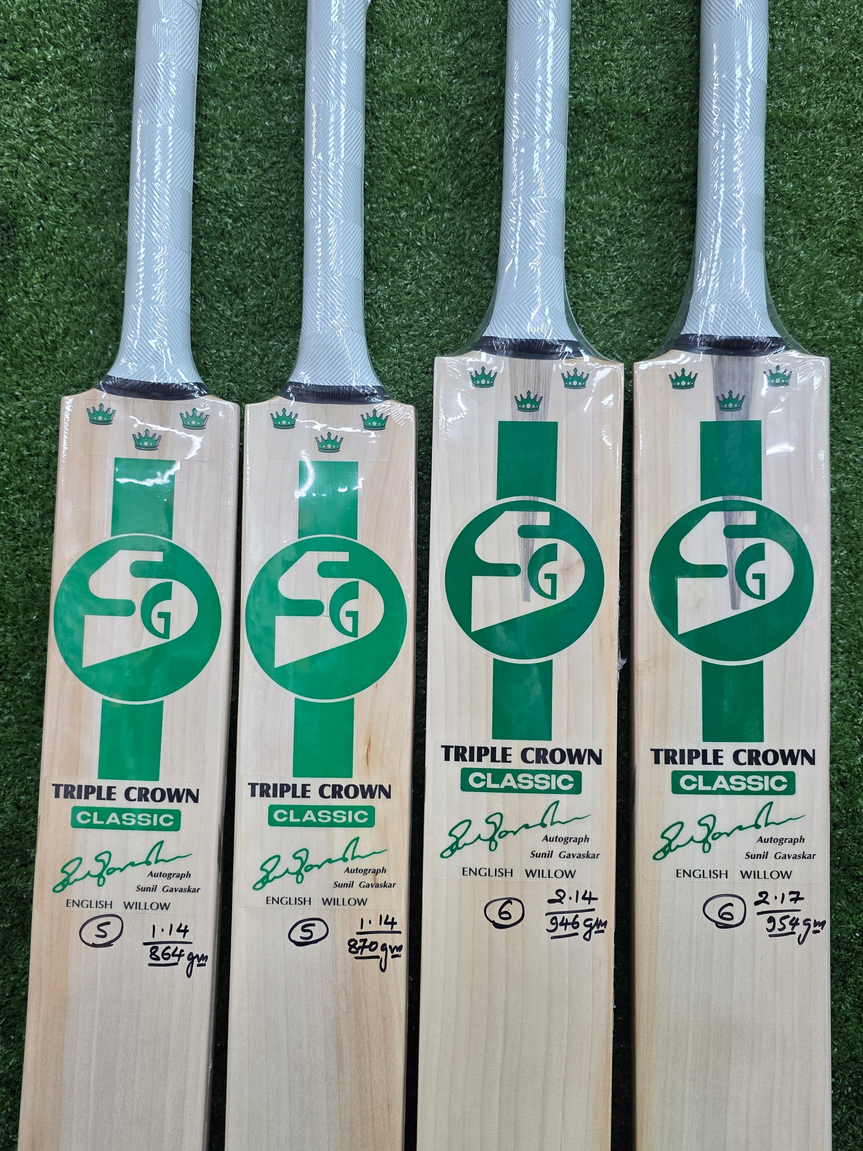SG Triple Crown Classic Junior / Youth English Willow Cricket Bat SG