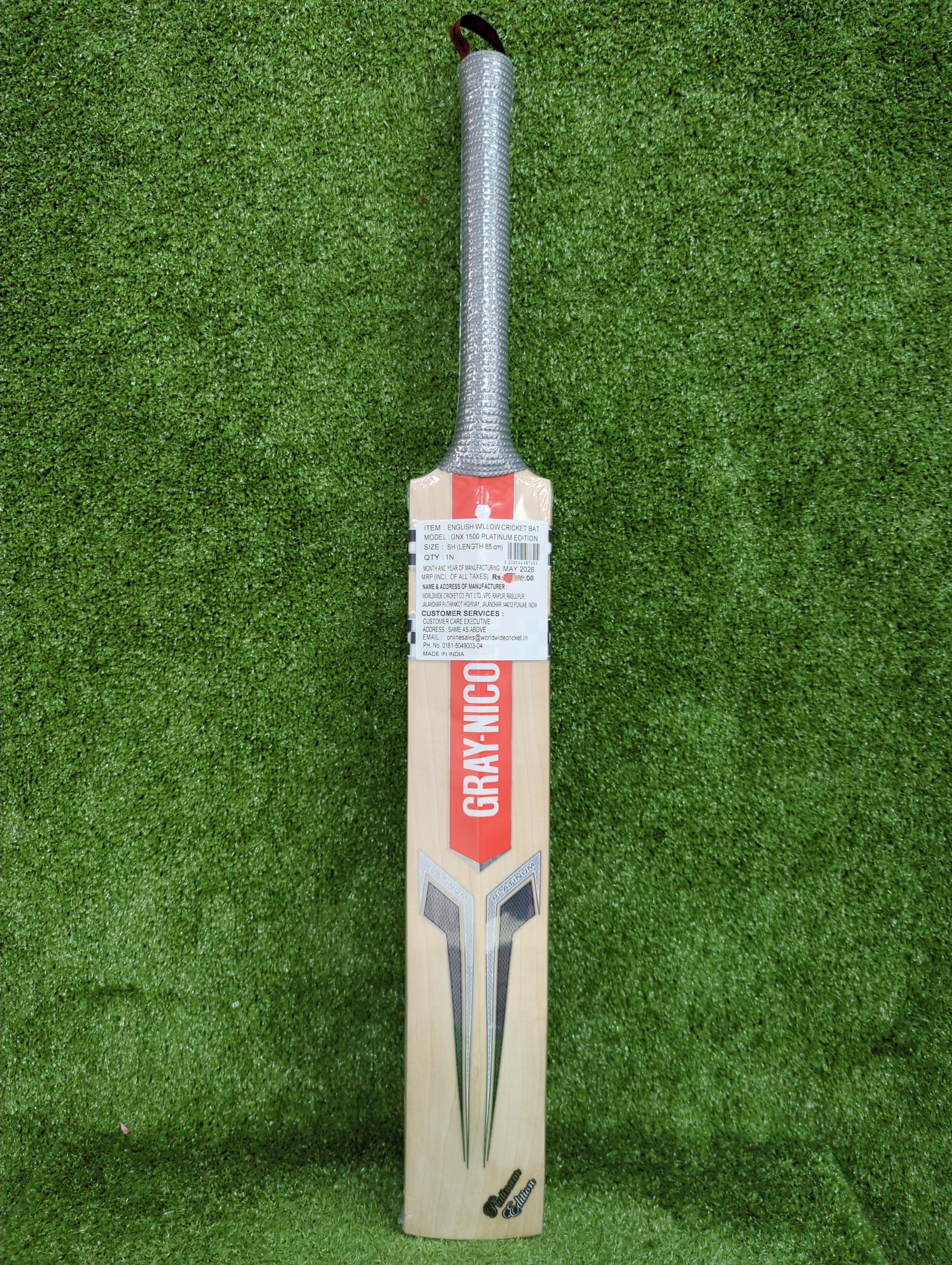 Gray-Nicolls Platinum Gen 1.0 GN X 1500 English Willow Cricket Bat GN