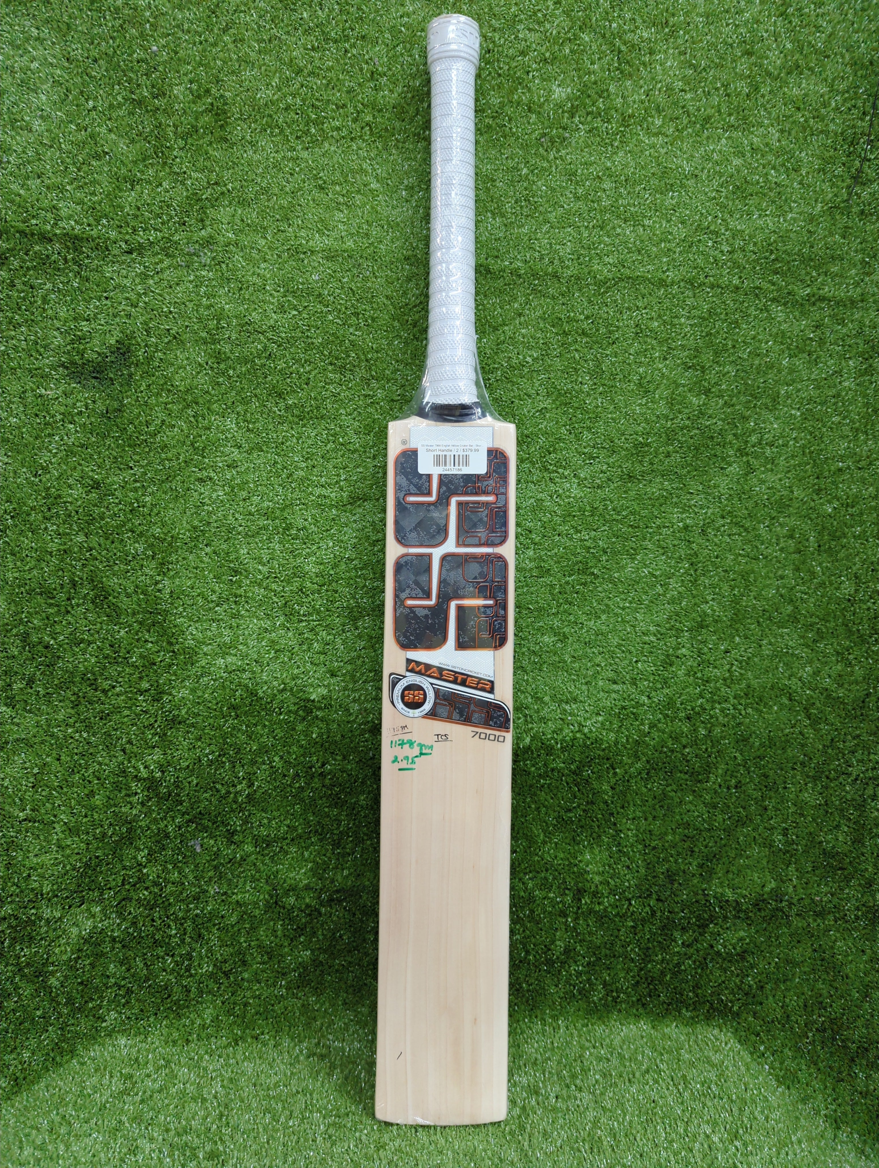 SS Master 7000 English Willow Cricket Bat - Short Handle SS