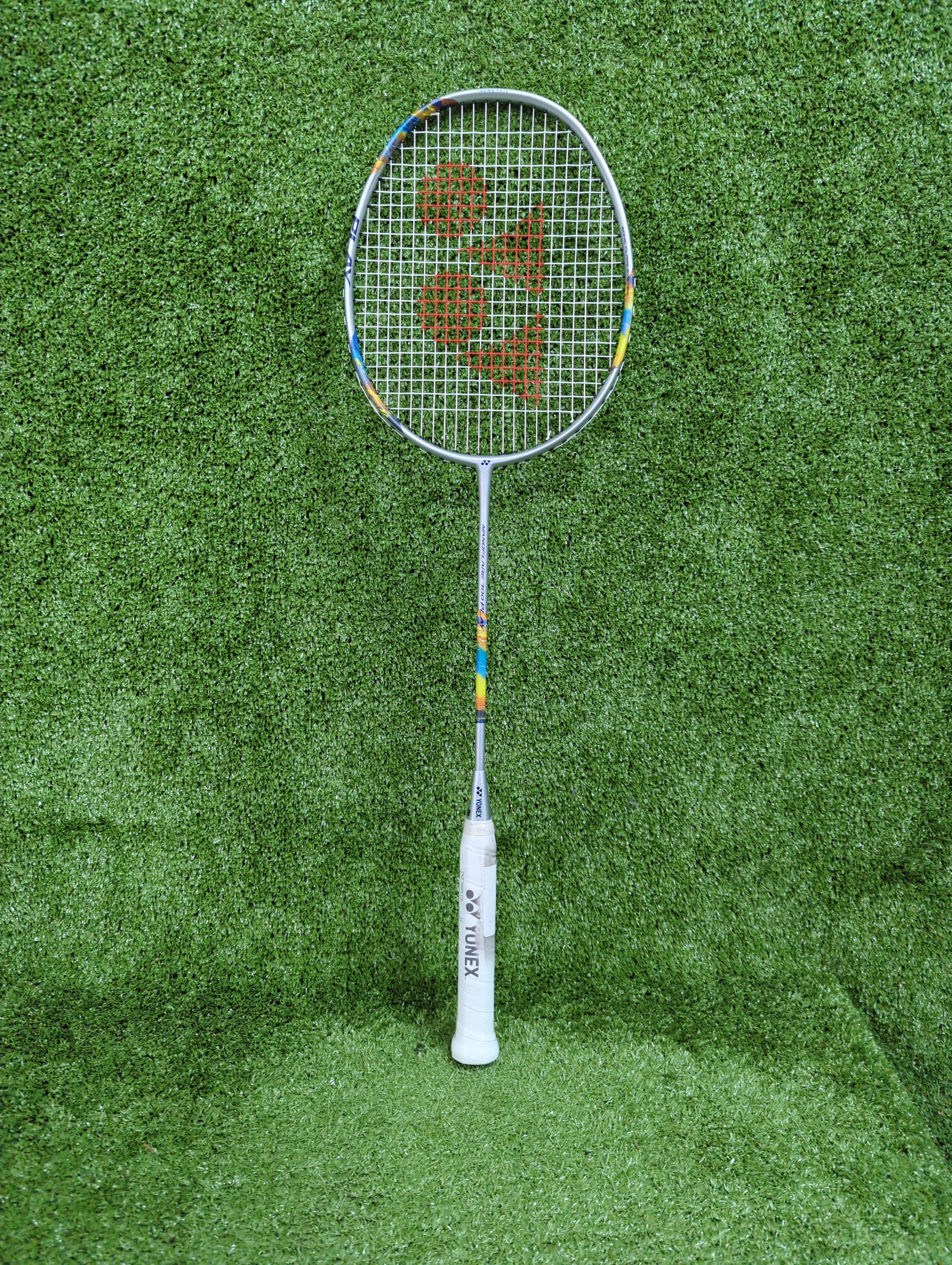 Yonex Nanoflare 700 Play Badminton Racket (Prestrung) - Silver/Sky Blue