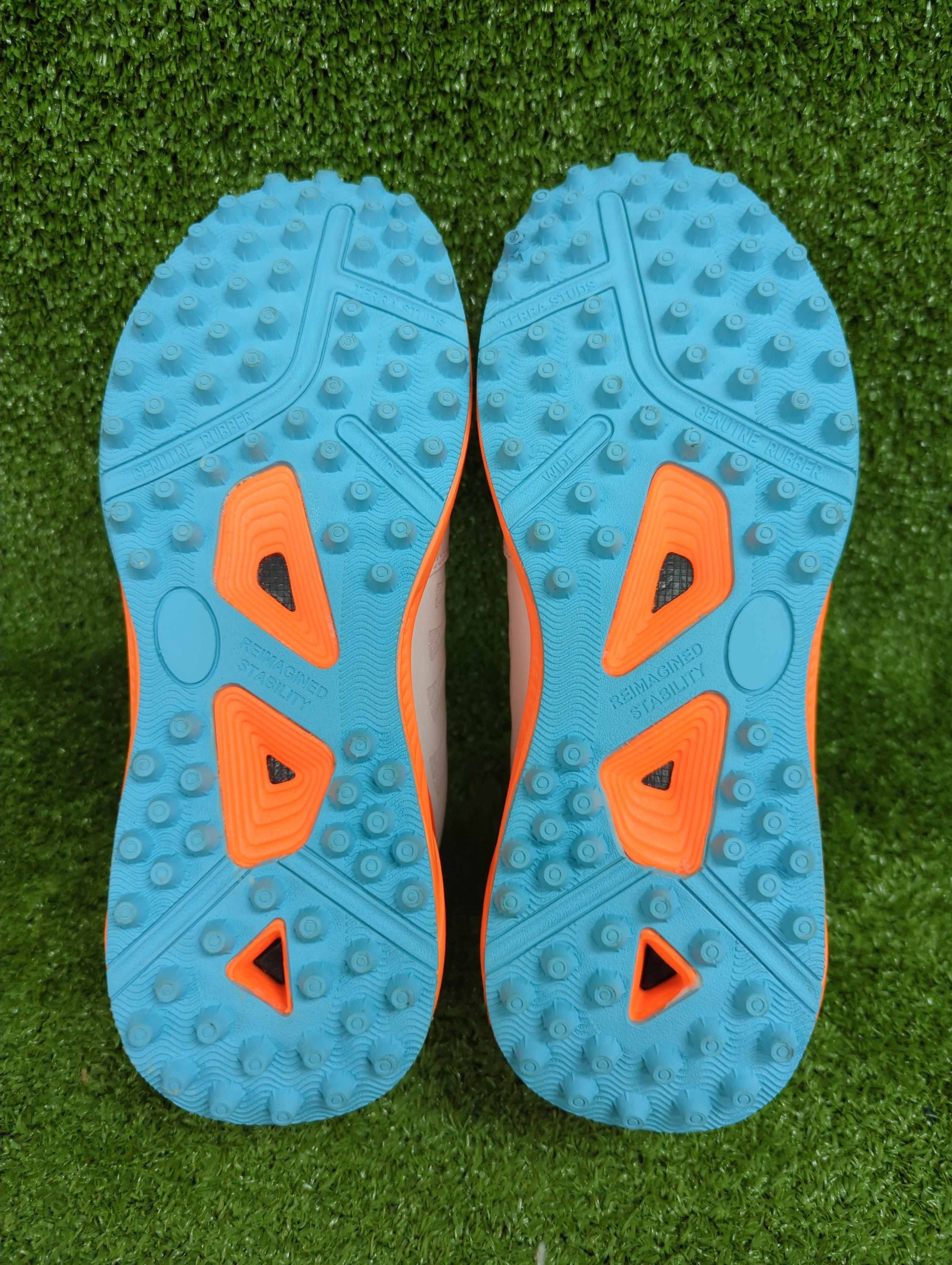 FINO C-14 Cricket Shoes White and Orange