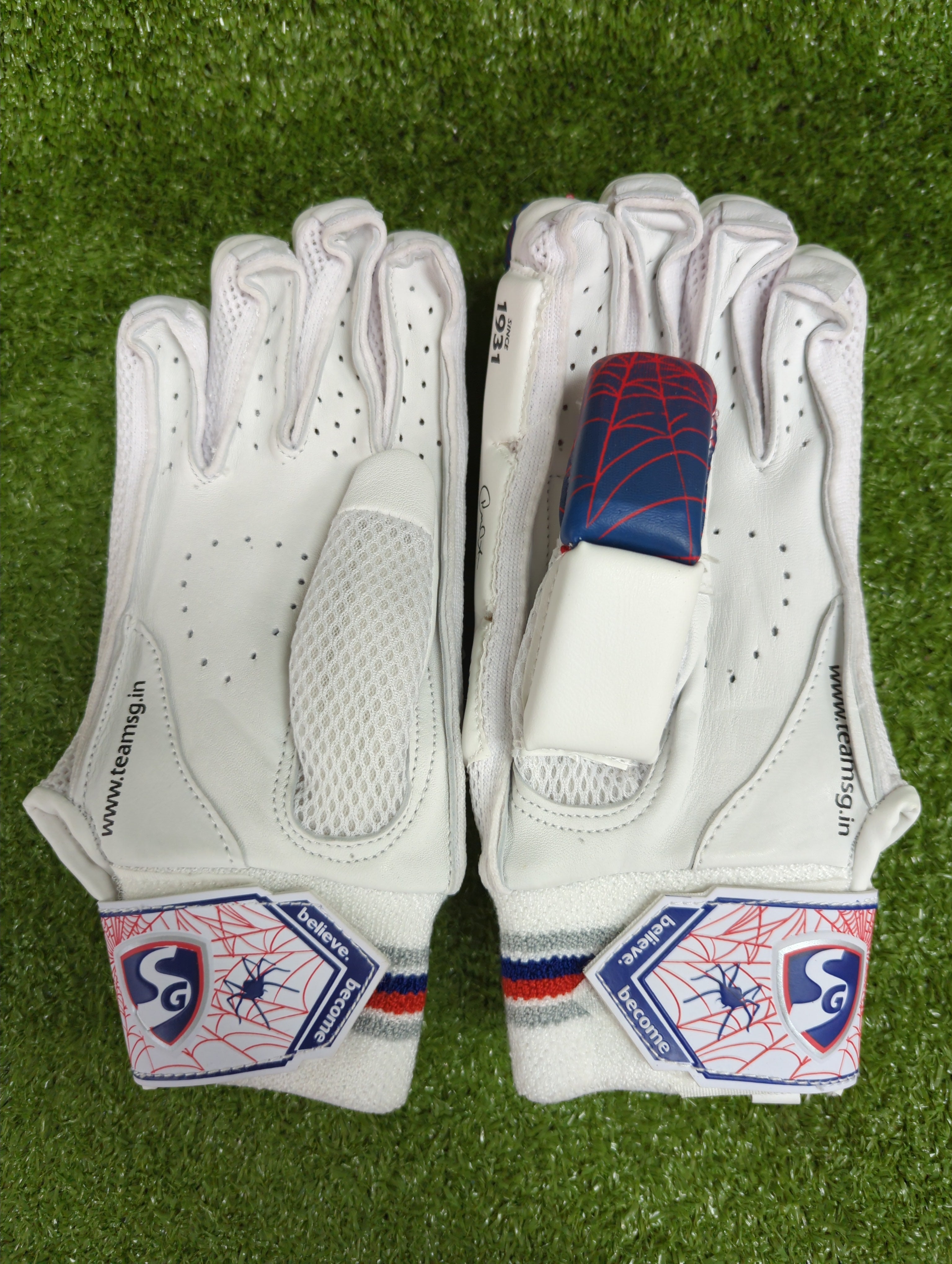 SG RP Lite Cricket Batting Gloves (Red)