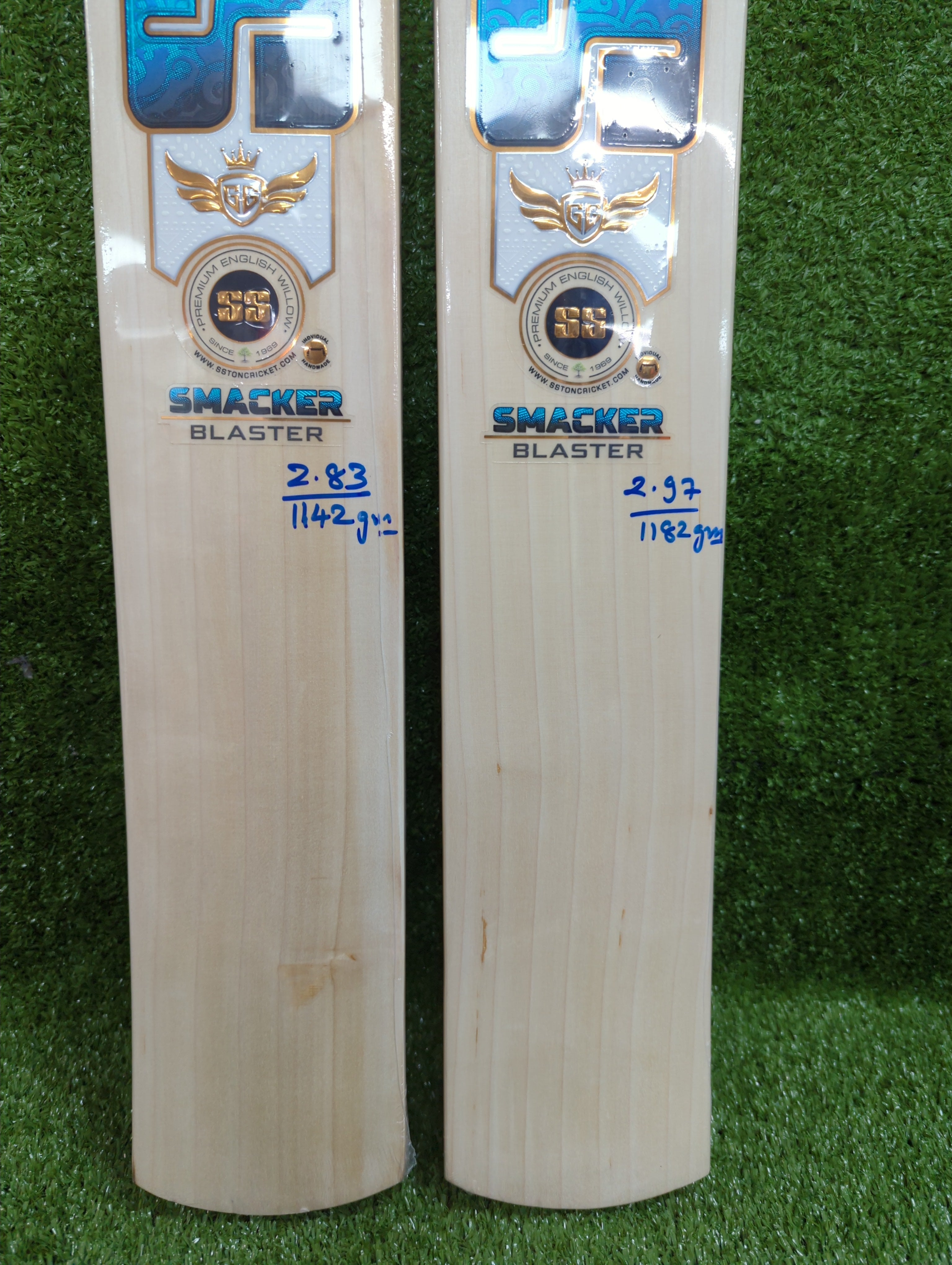 SS GG Smacker Blaster English Willow Cricket Bat Short Handle SS