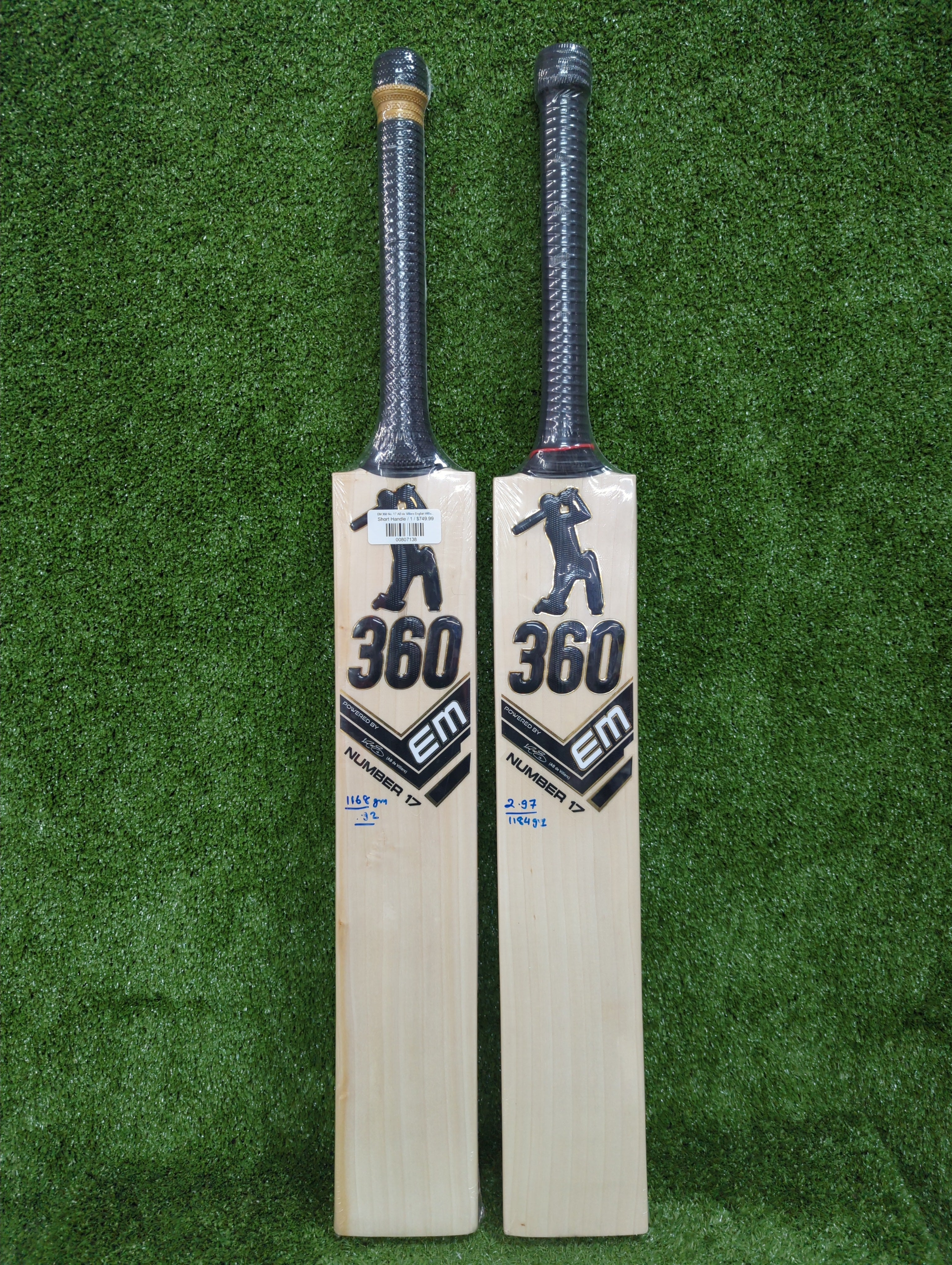 EM 360 No. 17 AB de Villiers English Willow Cricket Bat