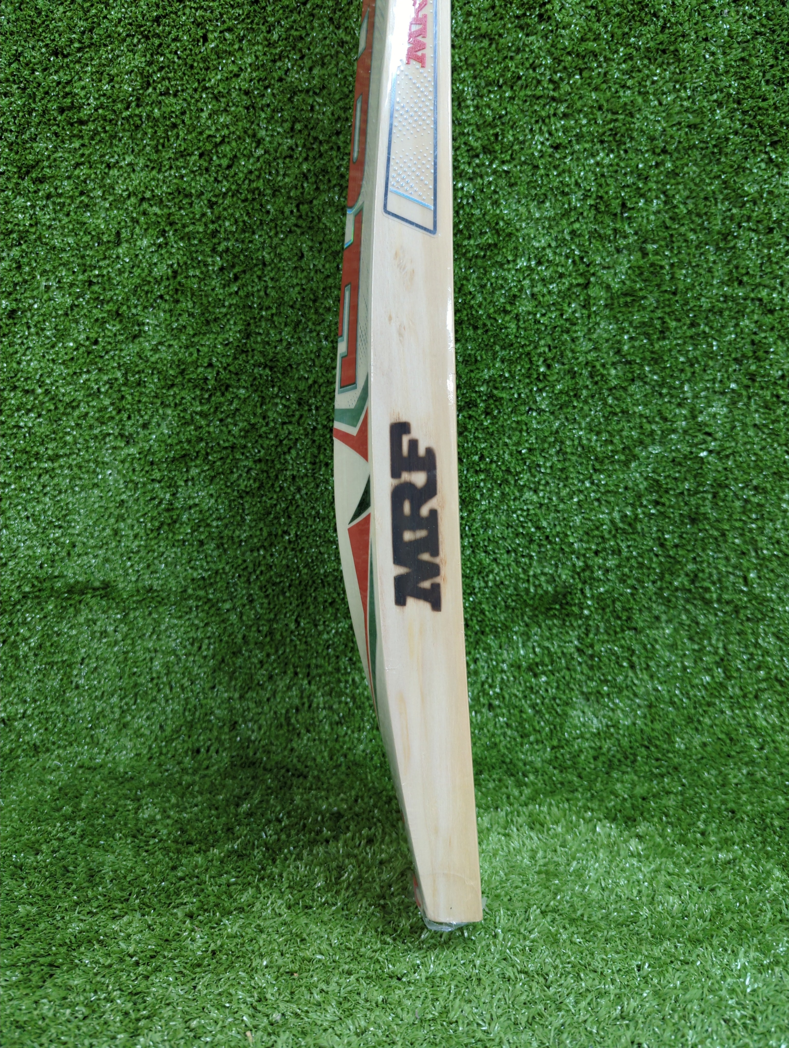MRF Legend VK 18 English Willow Cricket Bat by MRF - close-up detail - TopCricketStore