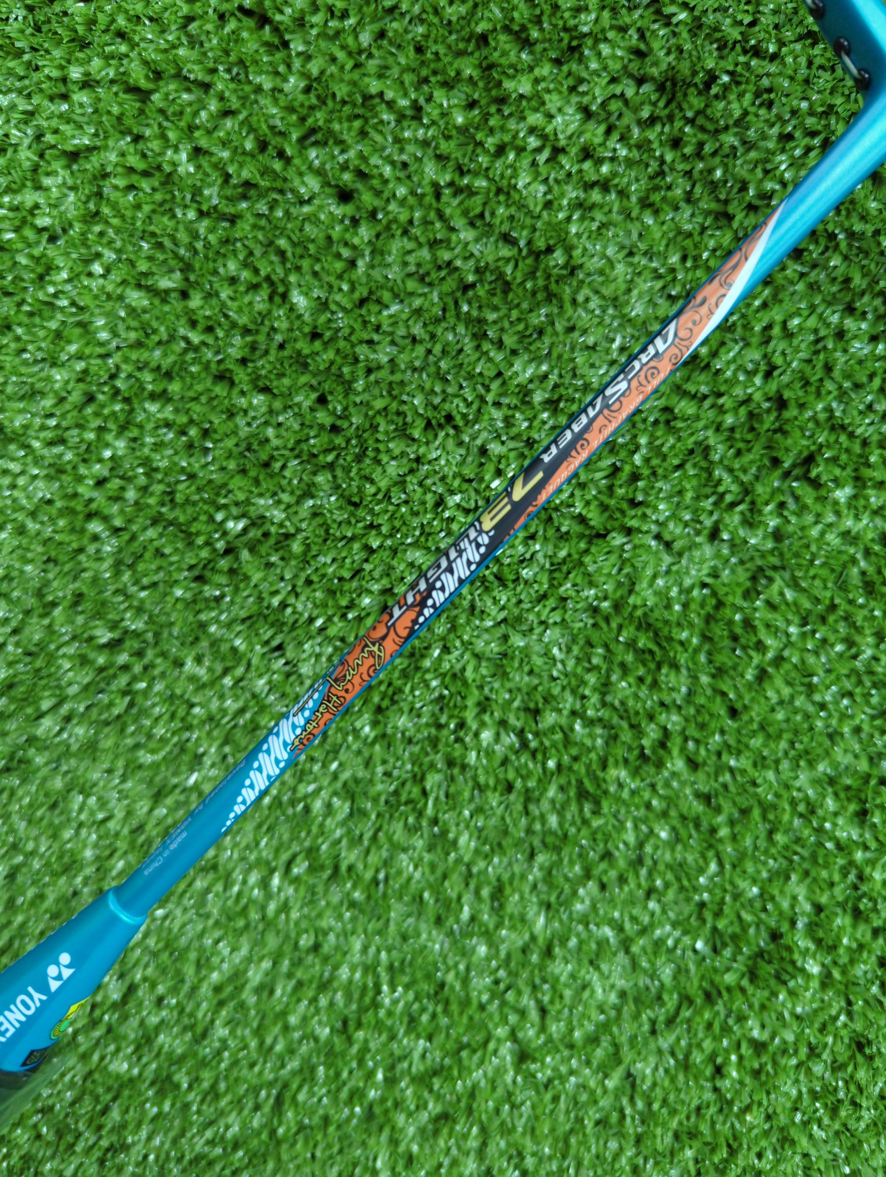 Yonex Arcsaber 73 Light Aqua Blue Badminton Racket Prestrung Blue - Made in China